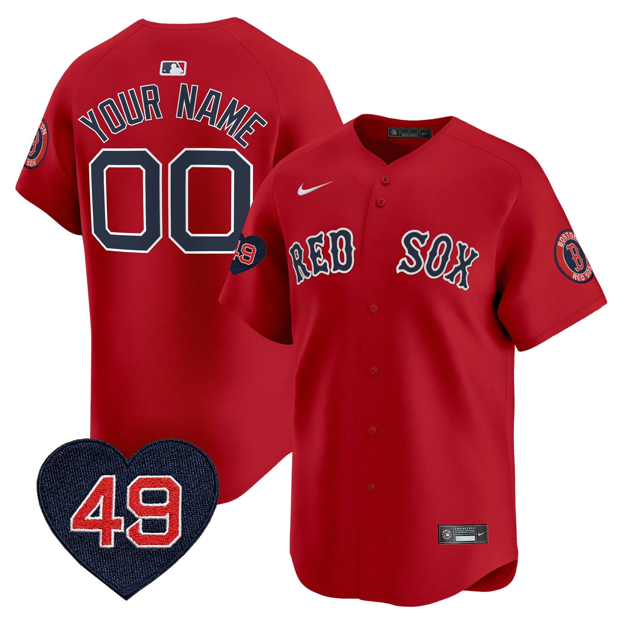 Camisa MLB Boston Tim Wakefield Patch Vapor Premier Limited Jersey
