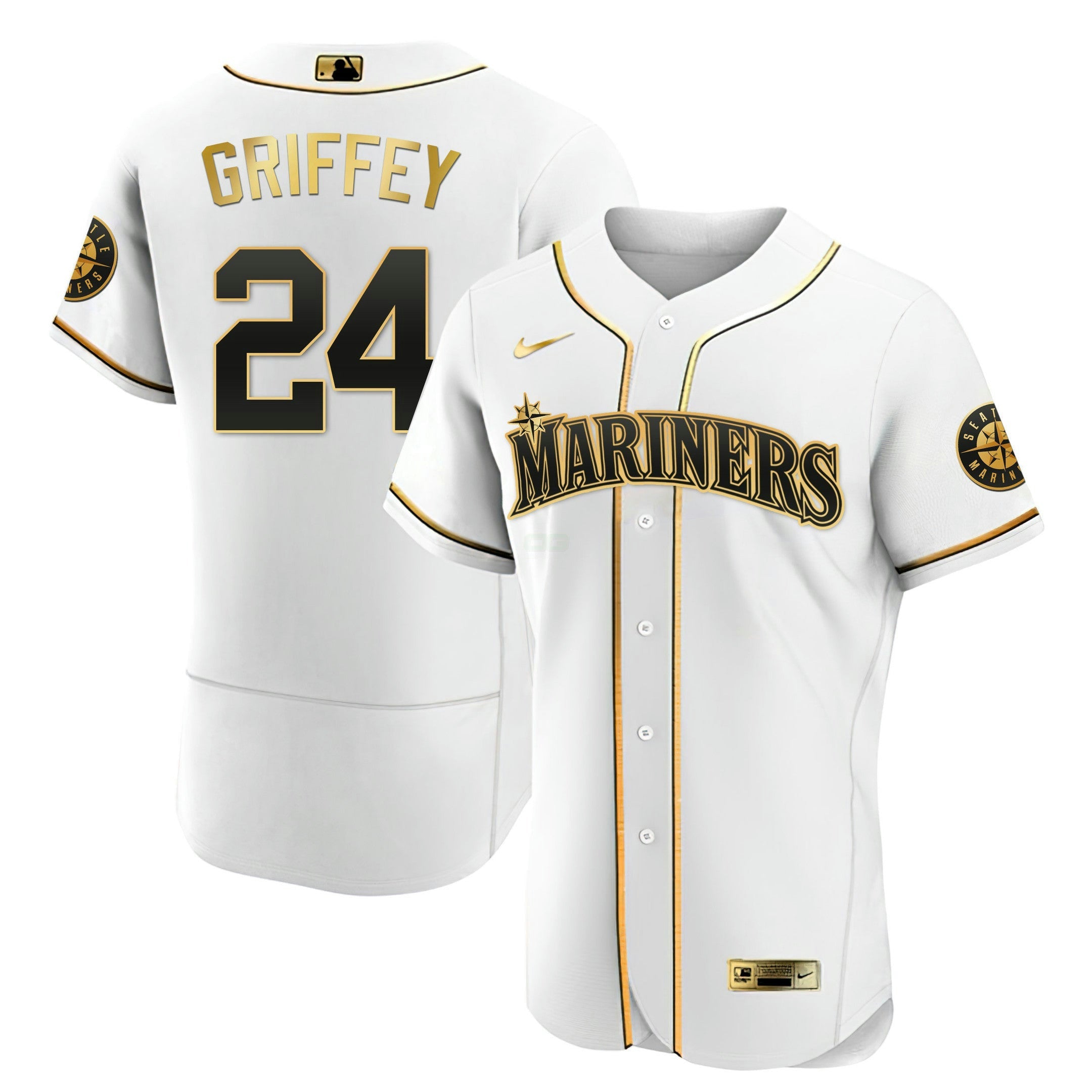 Camisa MLB Branca Dourada & Preta Dourada Jersey