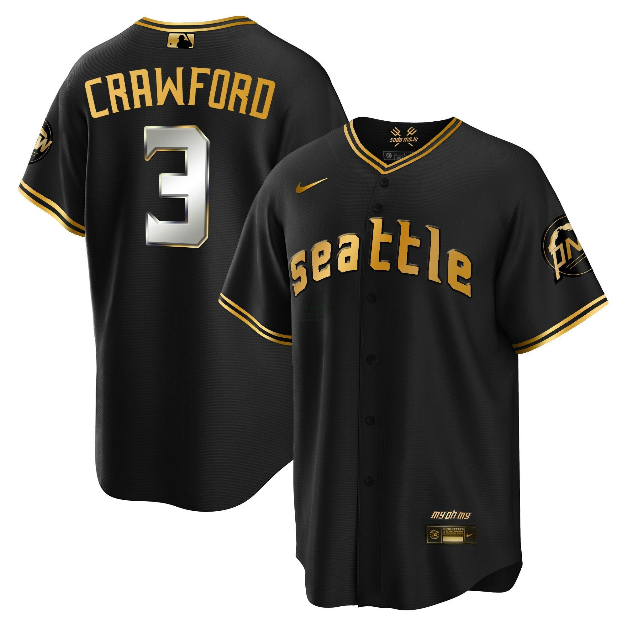 Camisa MLB CC Dourada Jersey