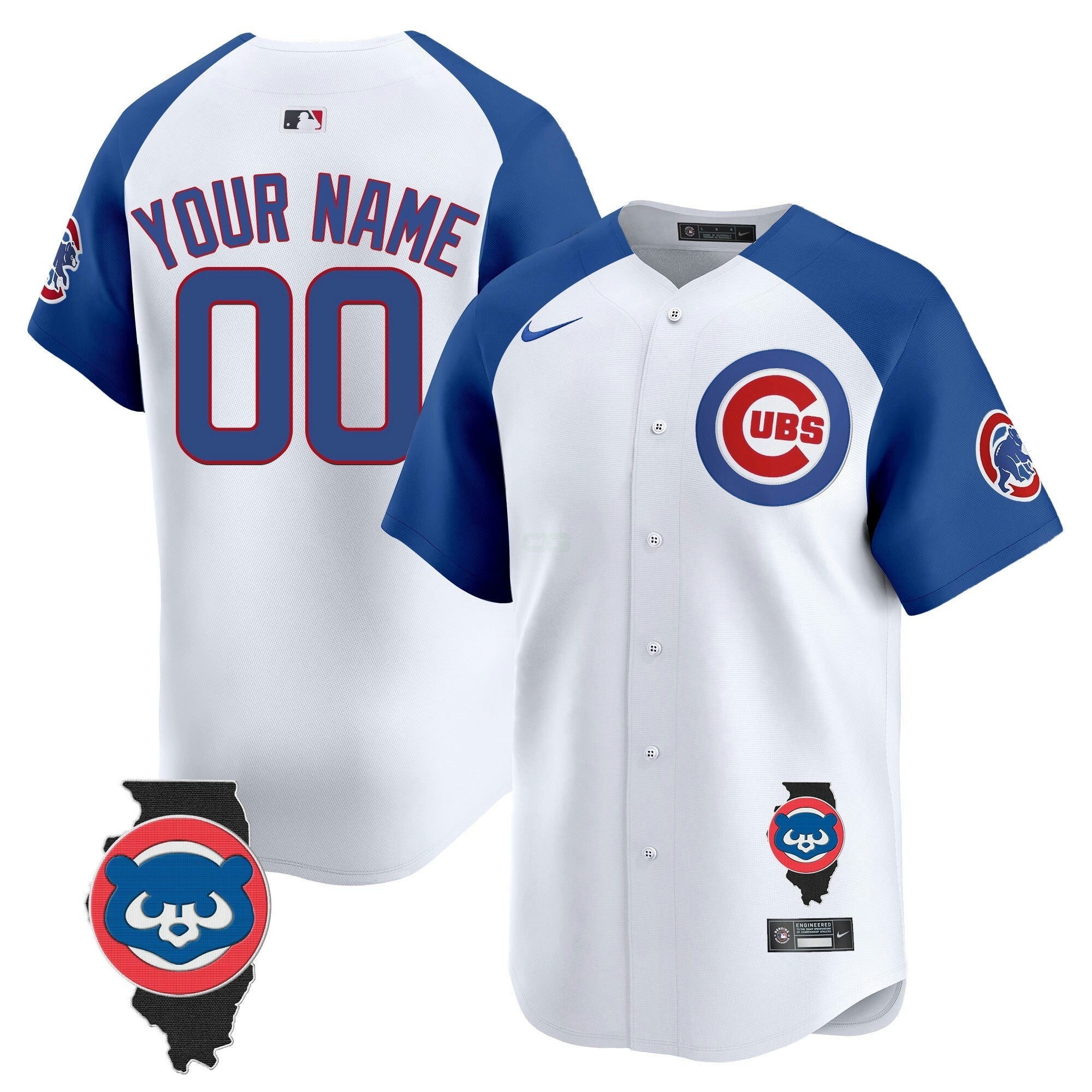 Camisa MLB Chicago Illinois Patch Vapor Premier Limited Jersey