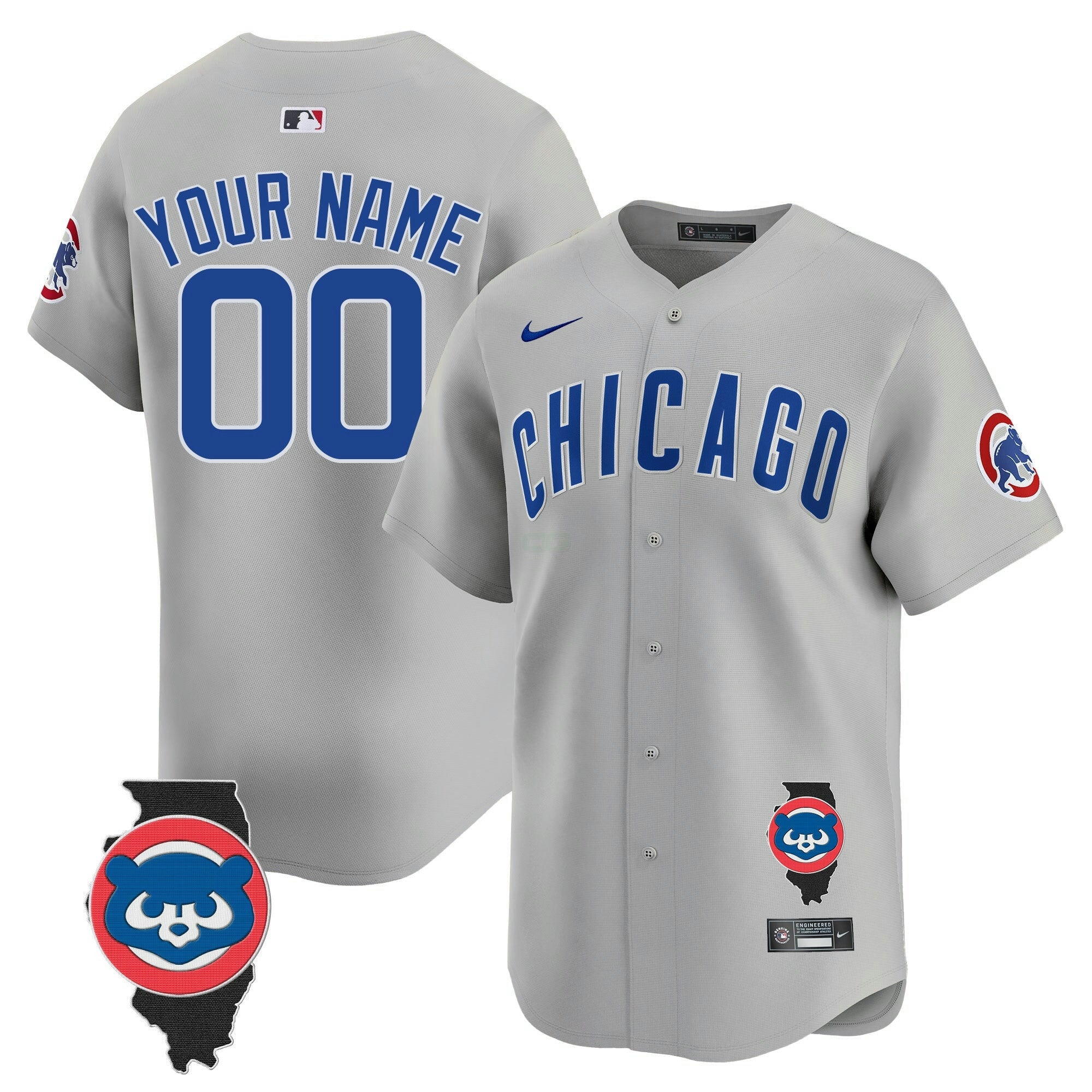Camisa MLB Chicago Illinois Patch Vapor Premier Limited Jersey