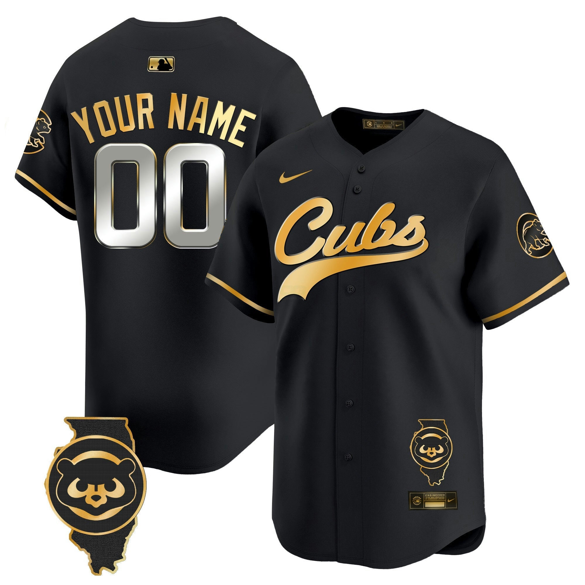Camisa MLB Chicago Illinois Patch Vapor Premier Limited Jersey