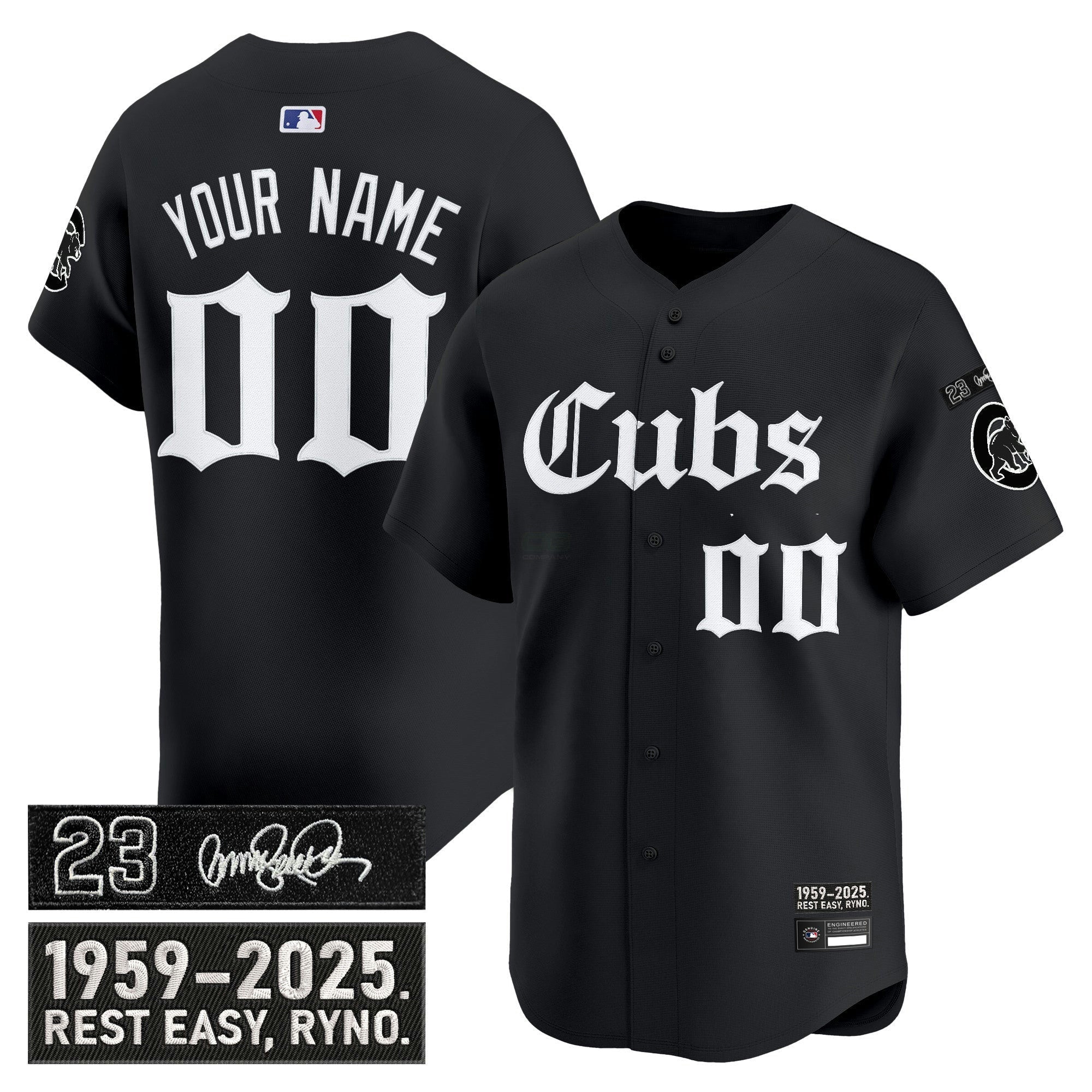 Camisa MLB Chicago ‘Ryne Sandberg Tribute’ Vapor Premier Limited Jersey – Gothic Edition
