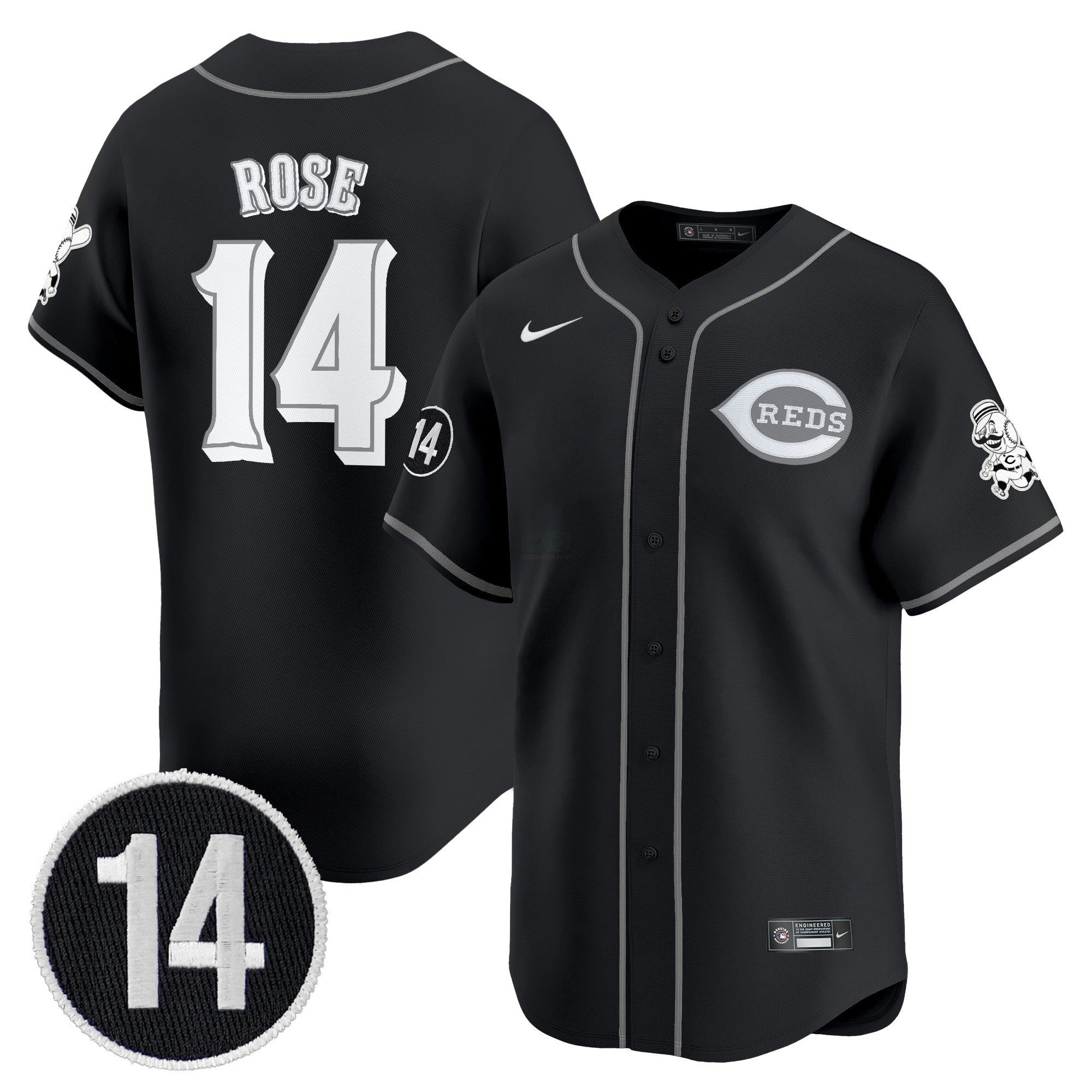 Camisa MLB Cincinnati 2025 Lights Out Vapor Premier Limited Jersey – Pete Rose Patch