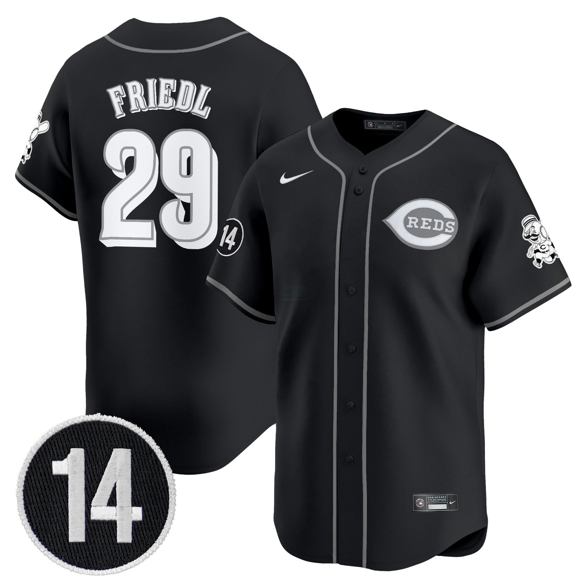 Camisa MLB Cincinnati 2025 Lights Out Vapor Premier Limited Jersey – Pete Rose Patch