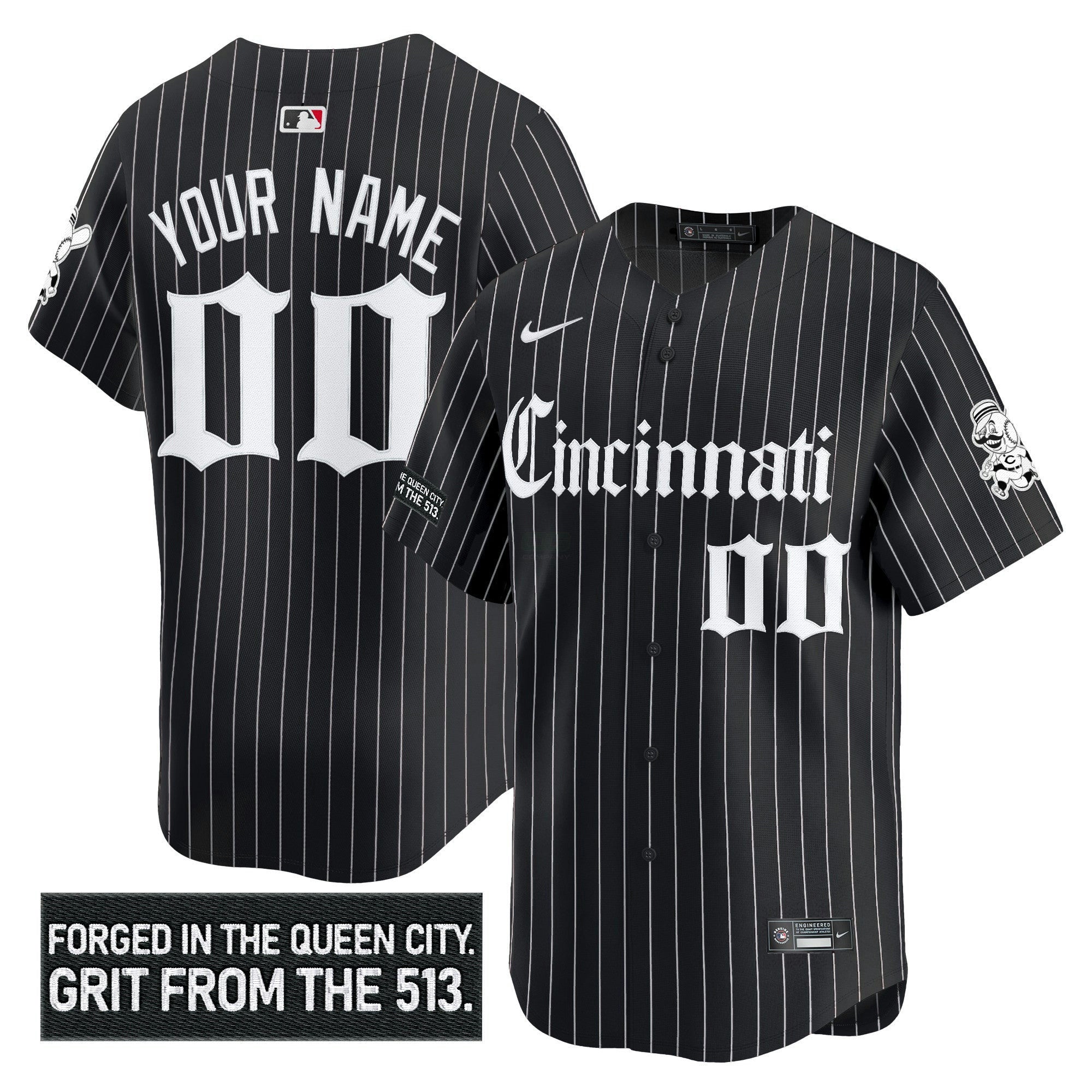 Camisa MLB Cincinnati ‘Gothic Queen City Edition’ Vapor Premier Limited Jersey