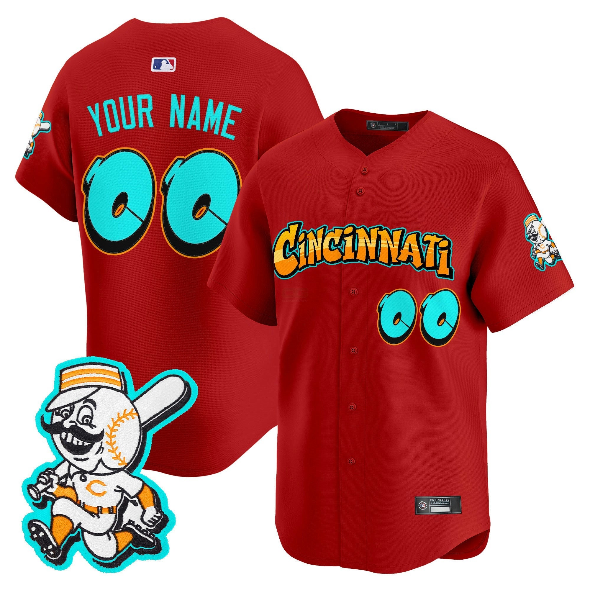 Camisa MLB Cincinnati ‘Graffiti Queen City Edition’ Vapor Premier Limited Jersey