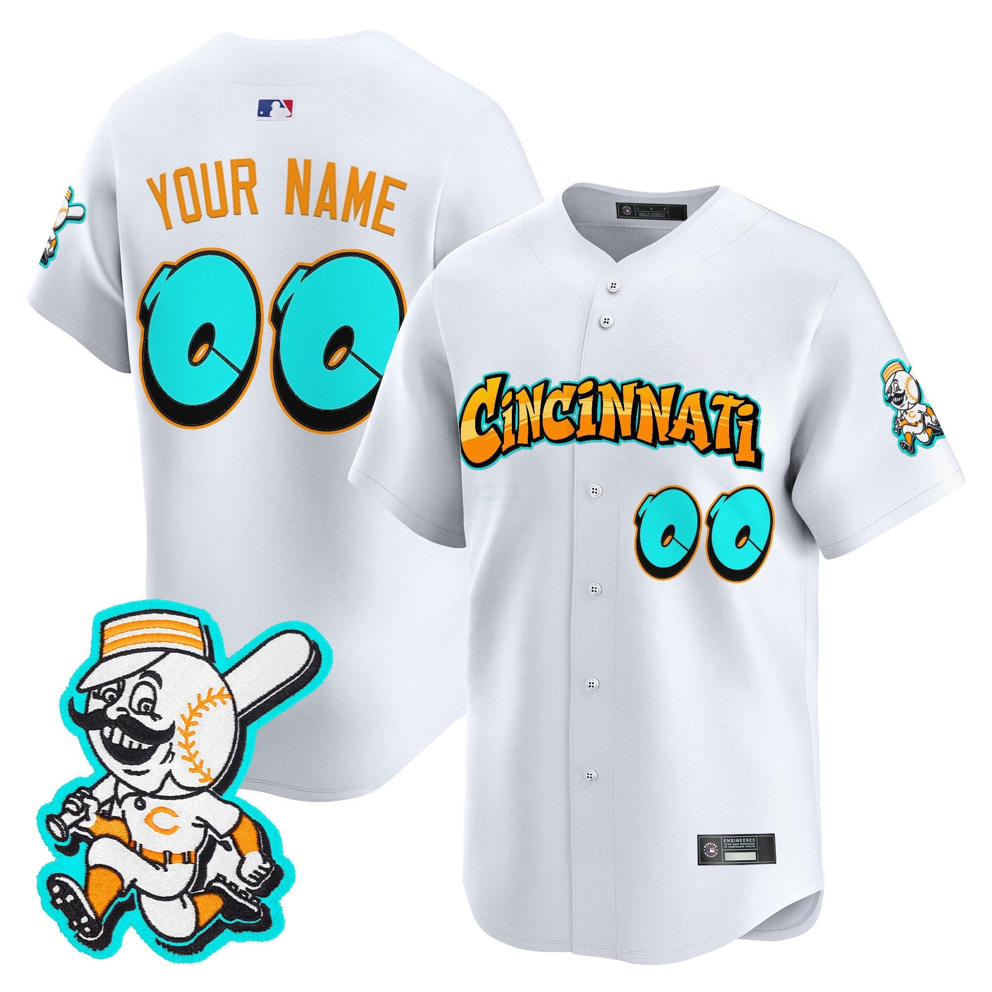 Camisa MLB Cincinnati ‘Graffiti Queen City Edition’ Vapor Premier Limited Jersey