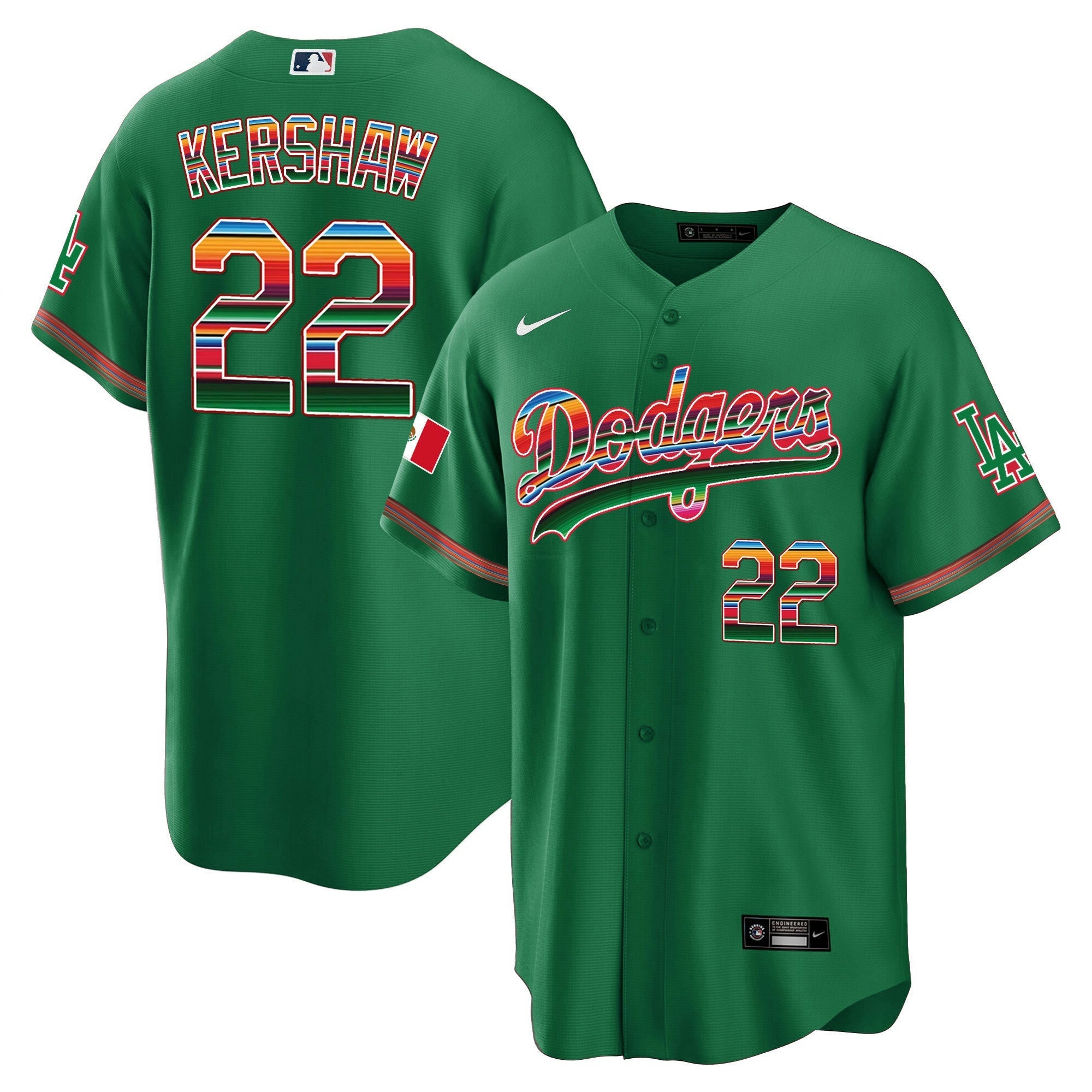 Camisa MLB Clayton Kershaw Mexico Cool Base Limited Jersey