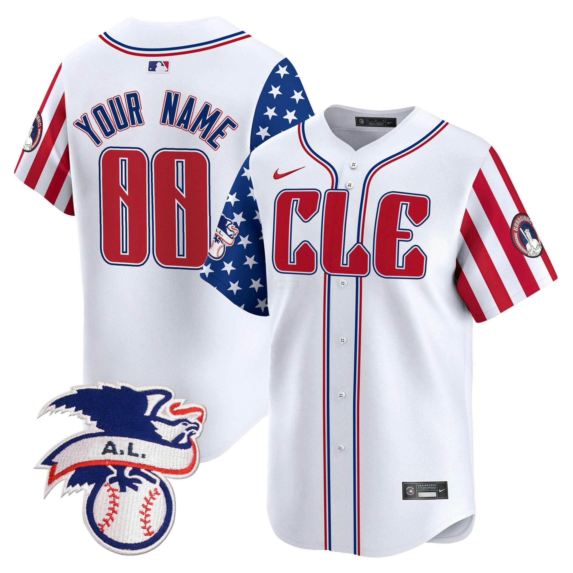 Camisa MLB Cleveland 2024 Fourth of July Vapor Premier Limited Jersey