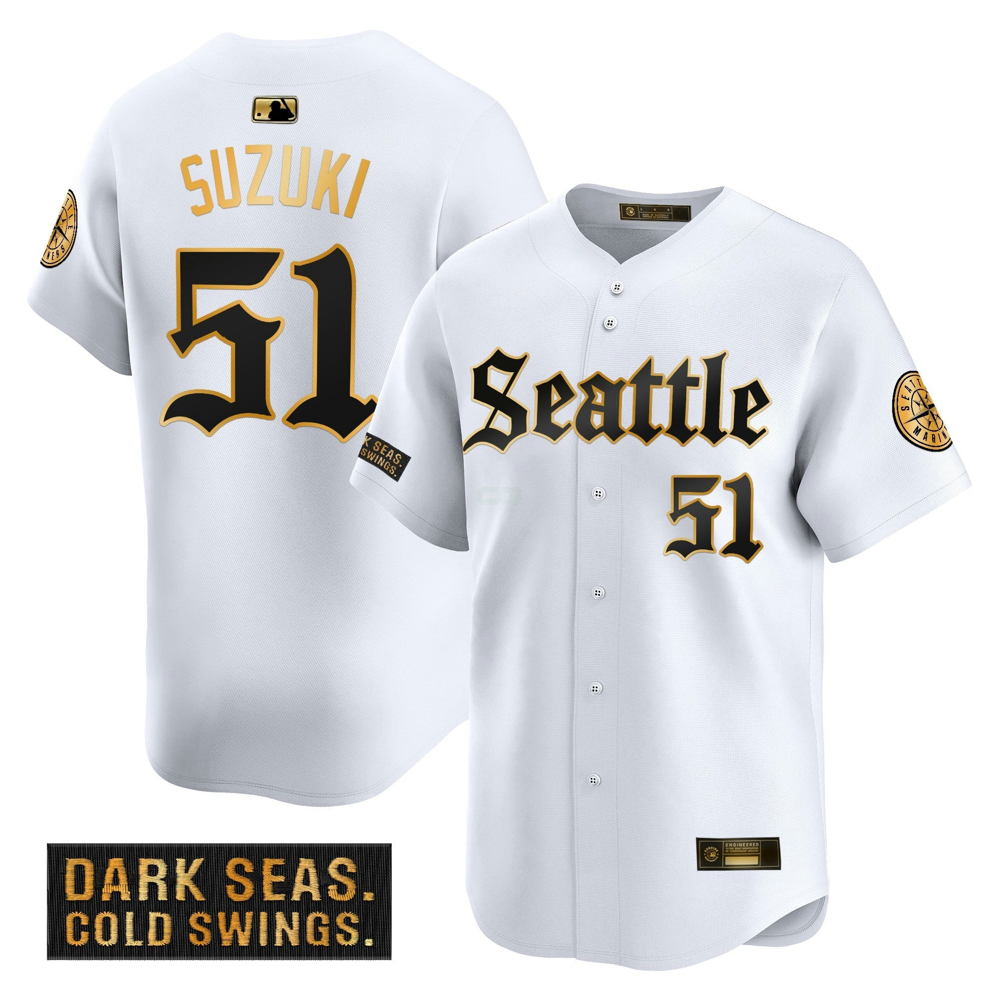 Camisa MLB Deep Sea Gothic Edition’ Dourada Limited Jersey