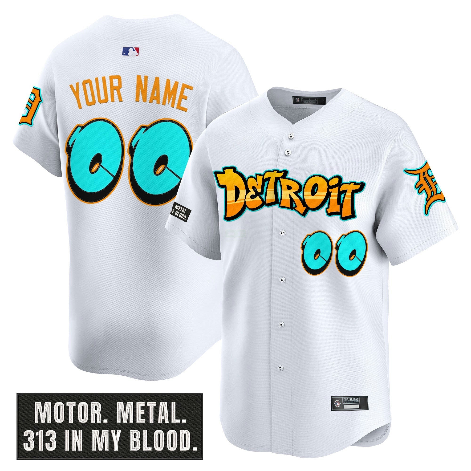 Camisa MLB Detroit ‘Graffiti Motor City Edition’ Vapor Premier Limited Jersey