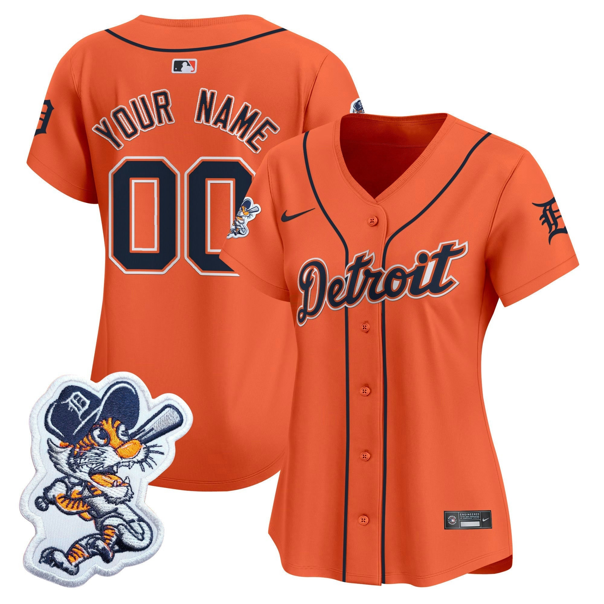 Camisa MLB Detroit Paws Patch Vapor Premier Limited Jersey