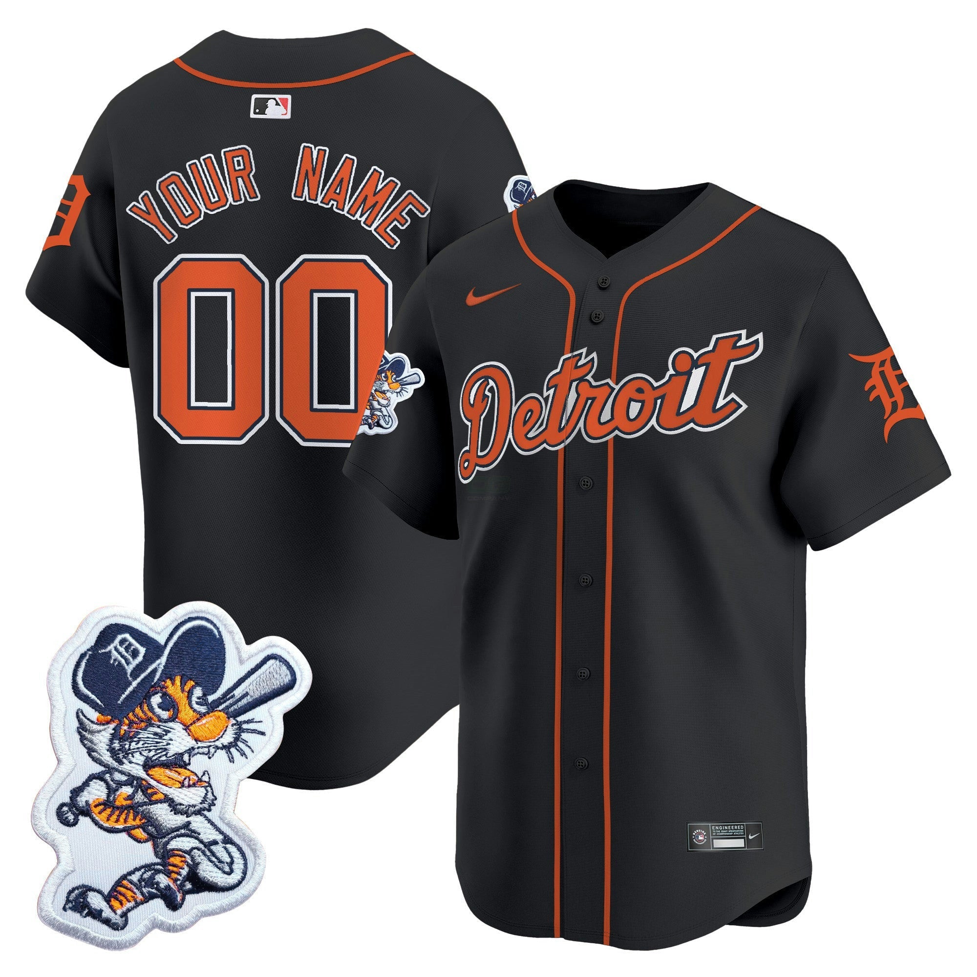 Camisa MLB Detroit Paws Patch Vapor Premier Limited Jersey