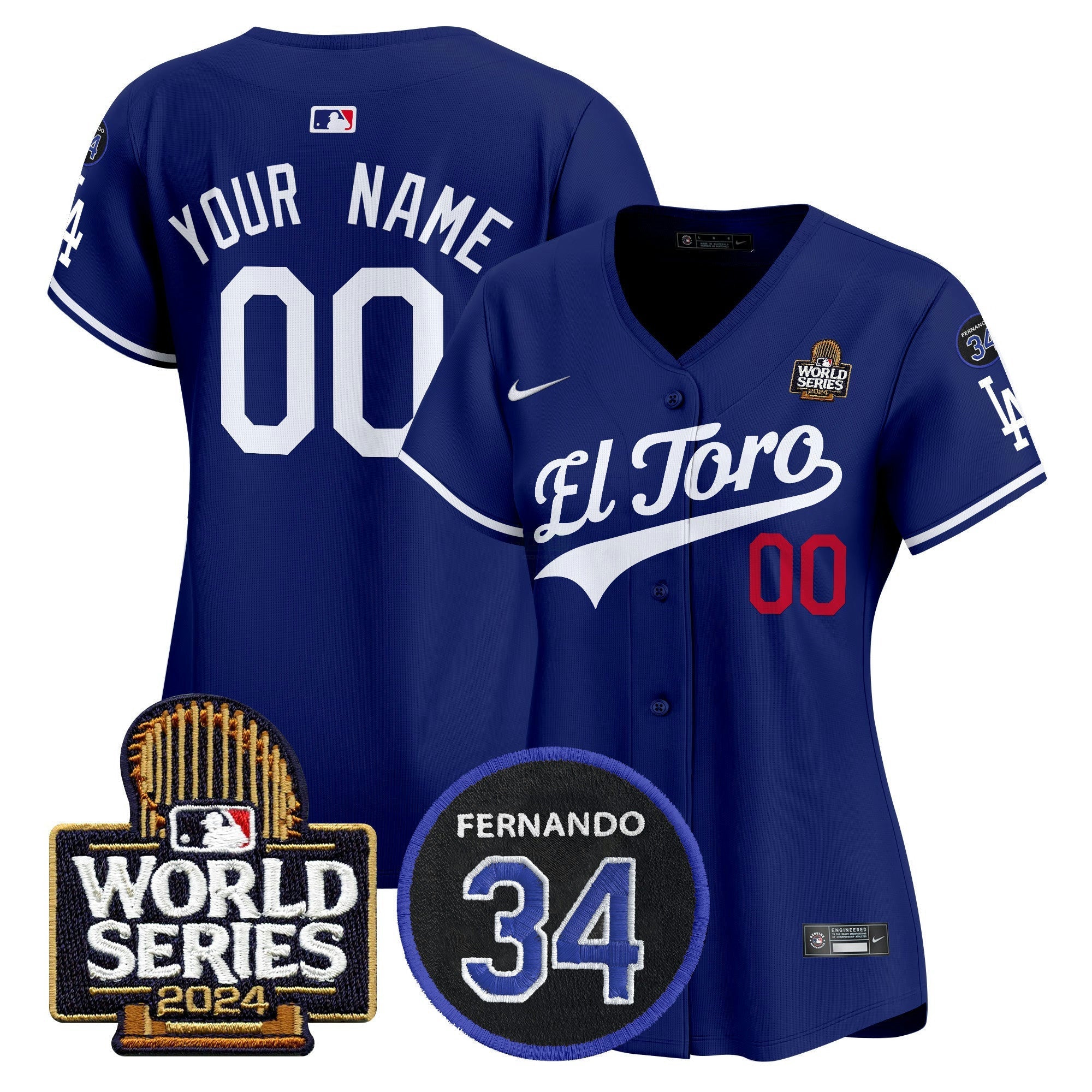 Camisa MLB El Toro 2024 World Series Patch Vapor Premier Limited Jersey