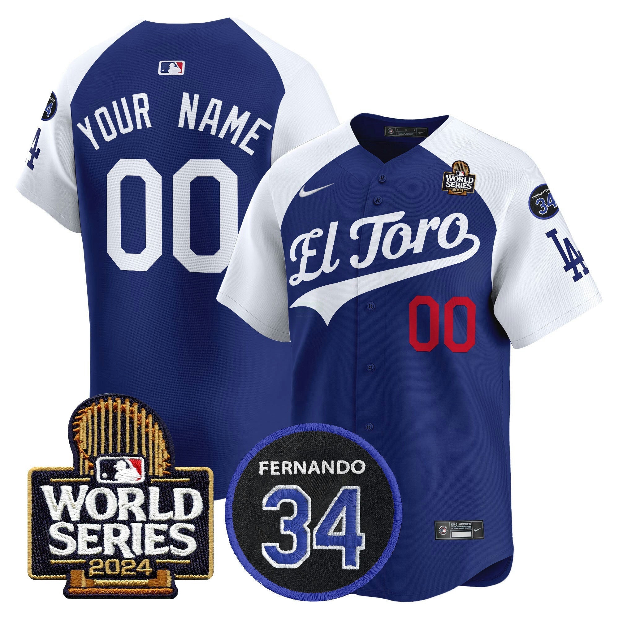 Camisa MLB El Toro 2024 World Series Patch Vapor Premier Limited Jersey