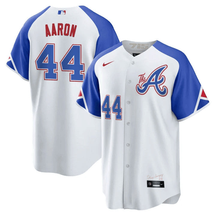 Camisa MLB Hank Aaron Atlanta 2023 City Connect Jersey