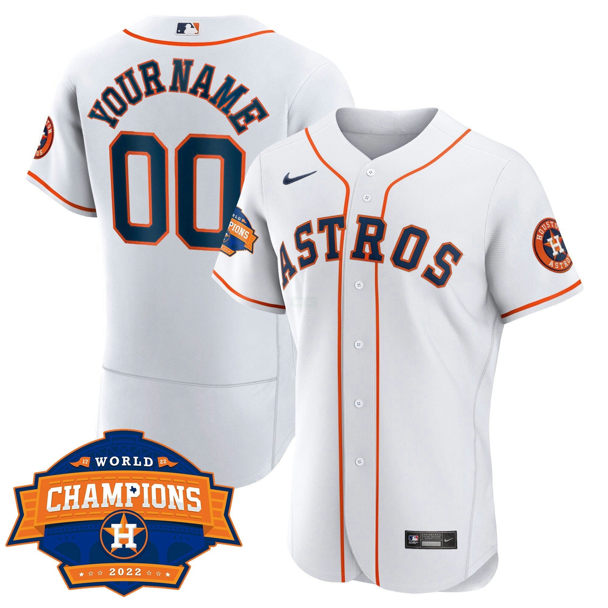 Camisa MLB Houston 2022 Champions Limited Custom Name And Number Jersey