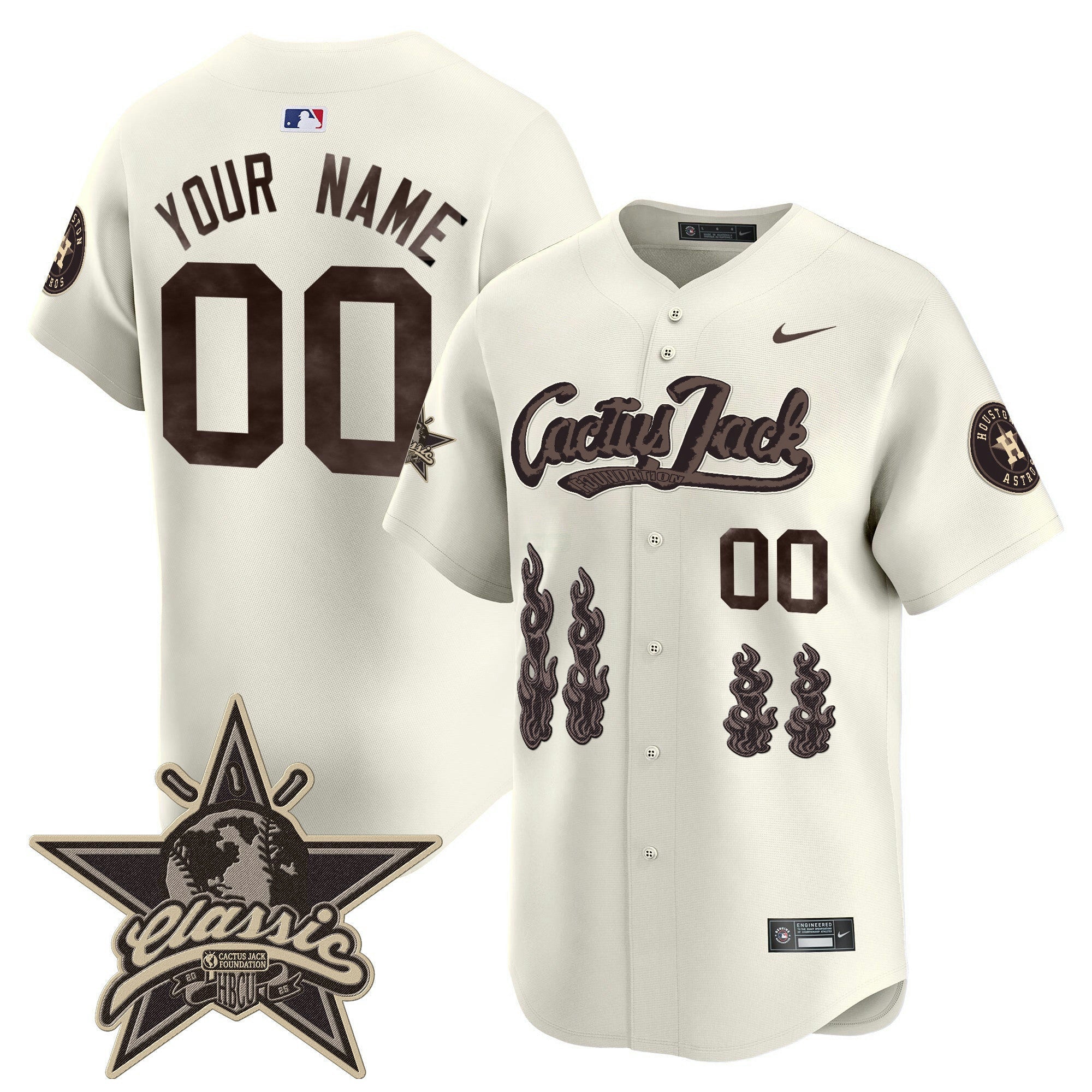 Camisa MLB Houston Cactus Jack 2025 Vapor Premier Limited Jersey
