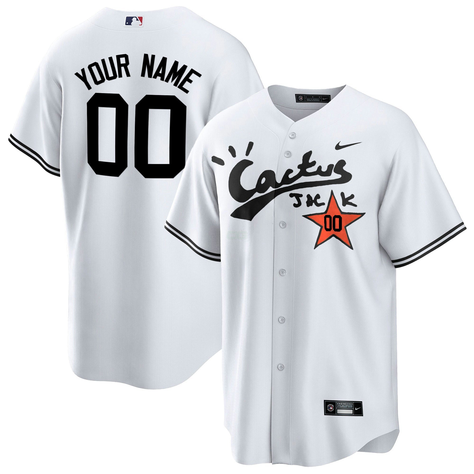 Camisa MLB Houston Cactus Jack Cool Base Jersey V2 – Stitched