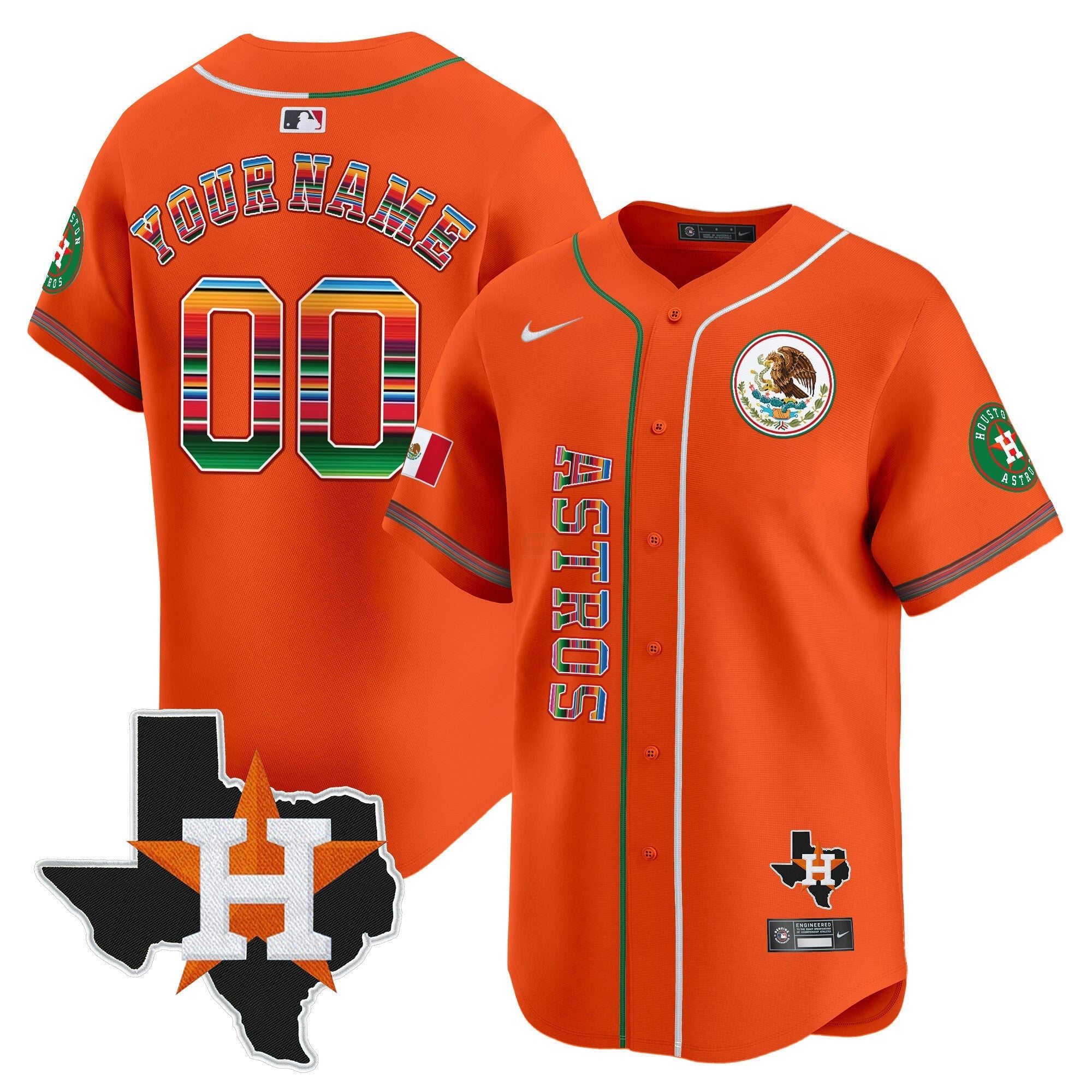 Camisa MLB Houston Mexico Vapor Premier Limited Jersey V4