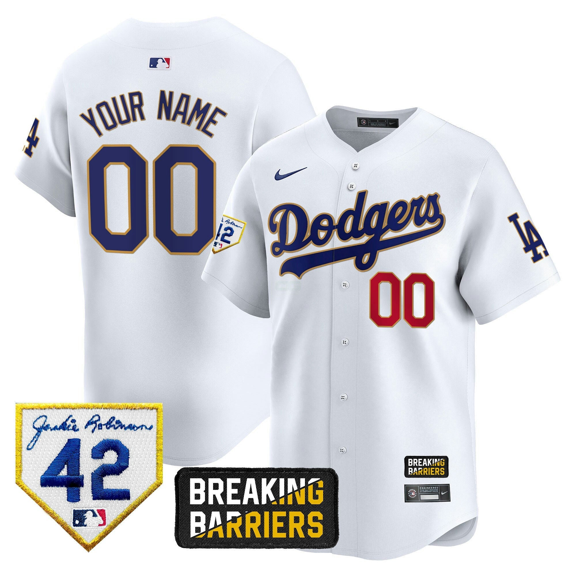 Camisa MLB Jackie Robinson Breaking Barriers Patch Vapor Premier Limited Jersey