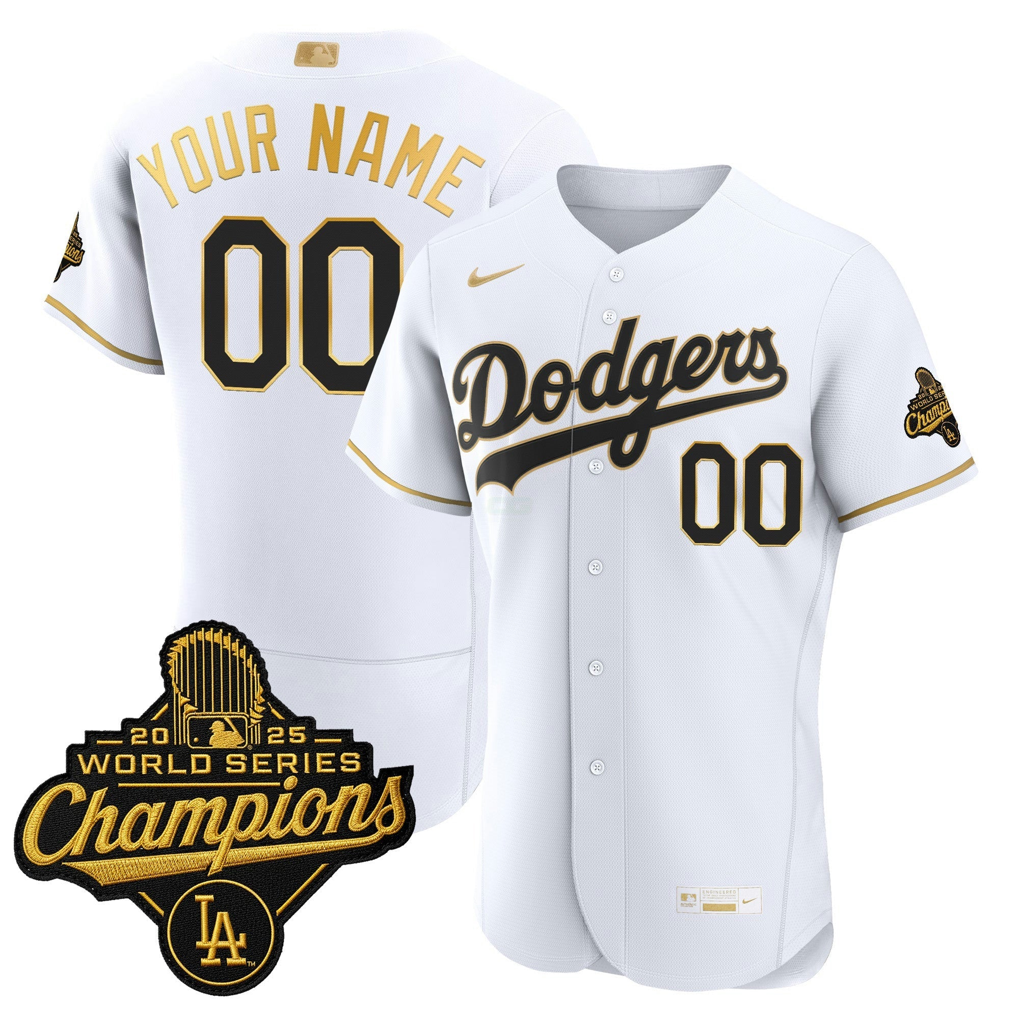 Camisa MLB Los Angeles “Gold Collection” Premier Elite Jersey