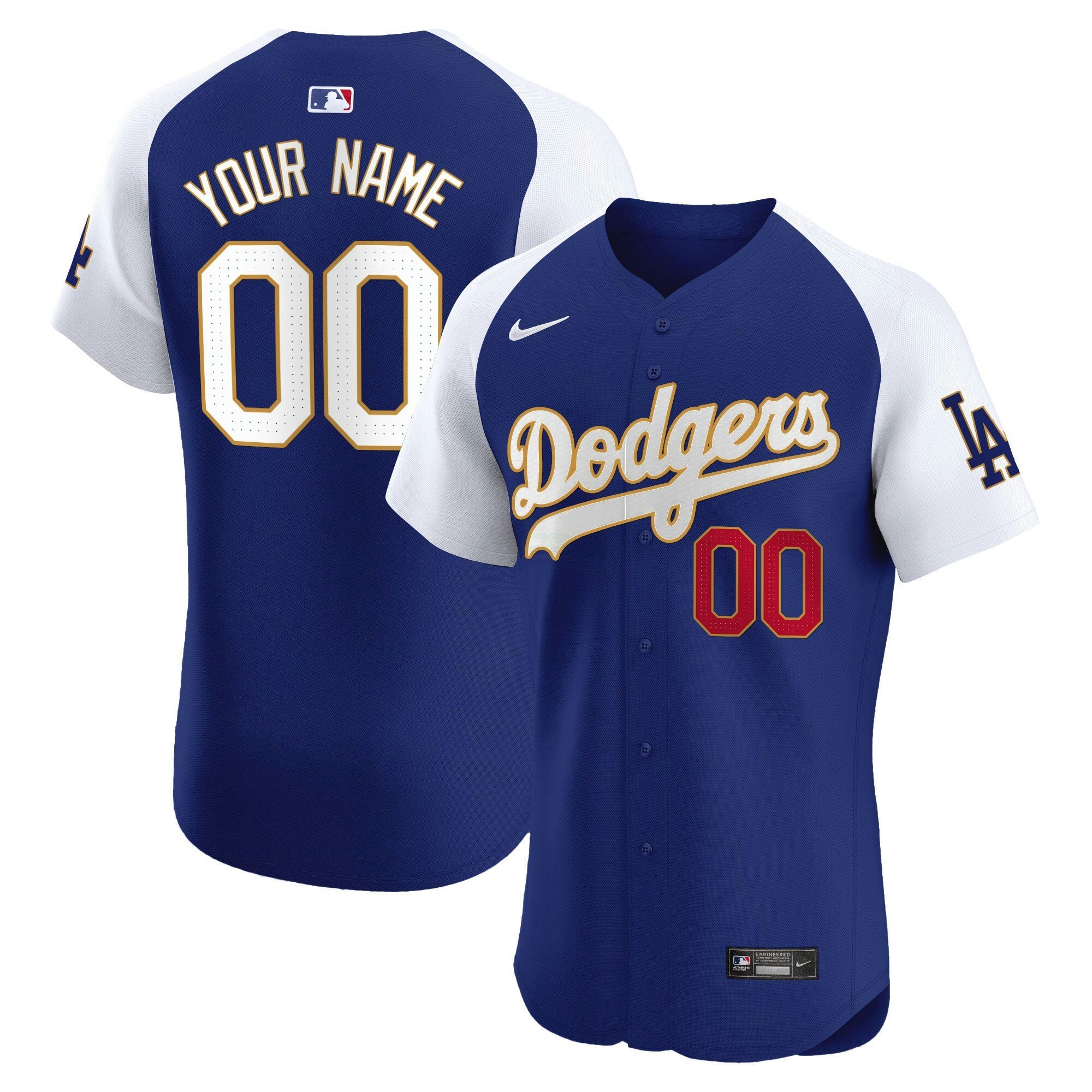 Camisa MLB Los Angeles Gold Trim Premier Elite Jersey