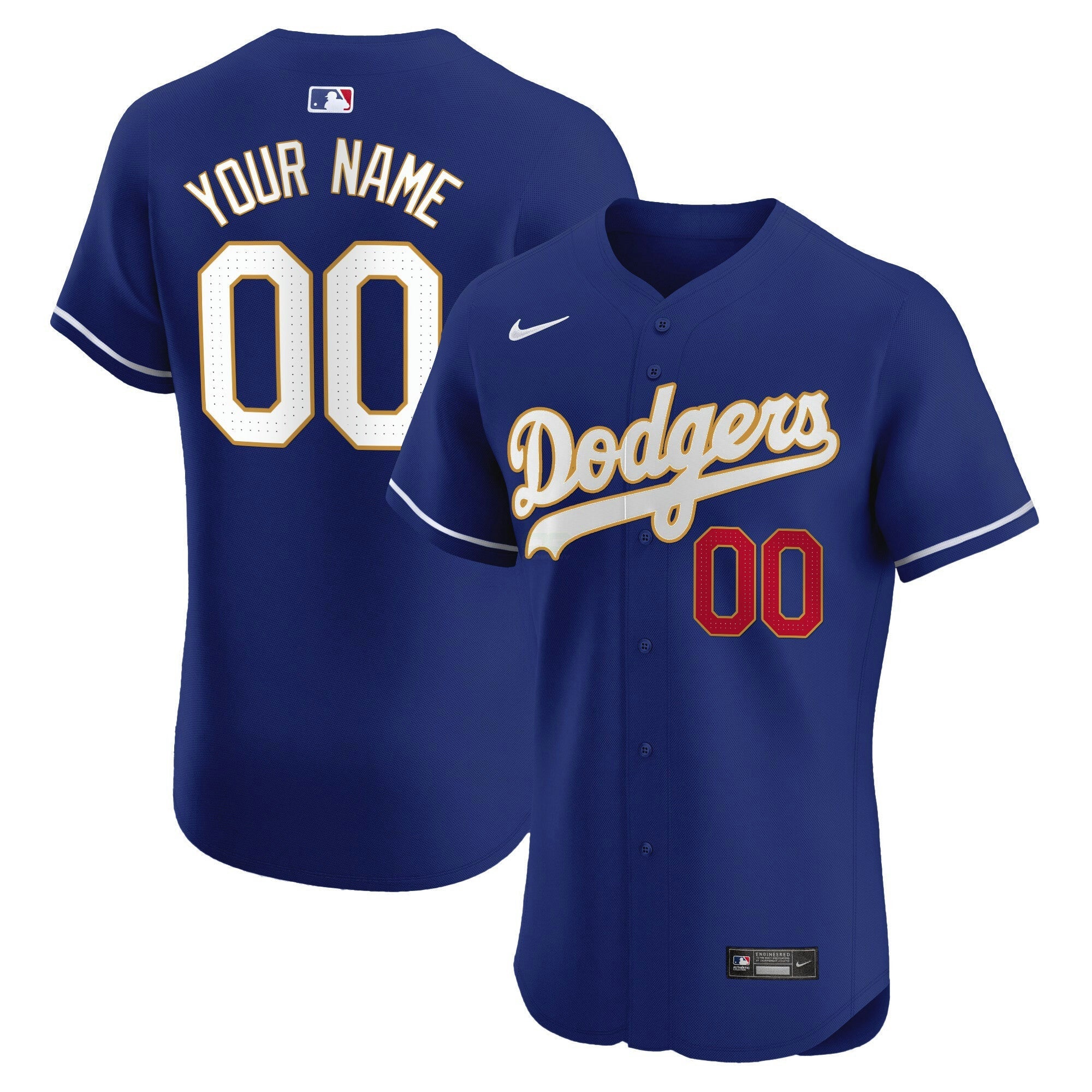 Camisa MLB Los Angeles Gold Trim Premier Elite Jersey