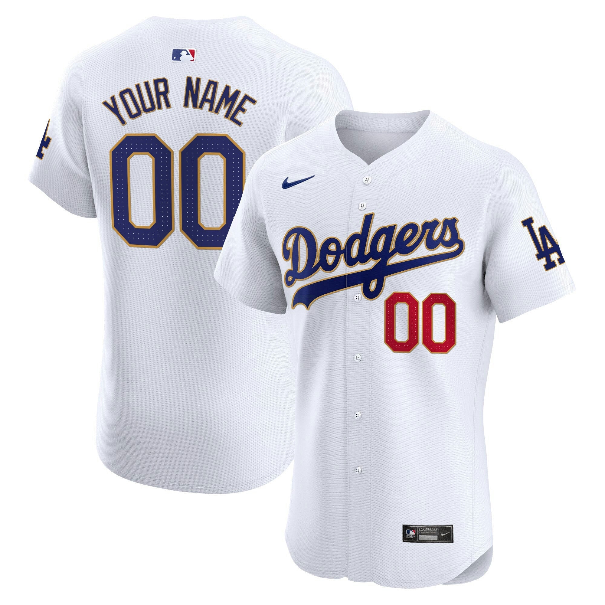 Camisa MLB Los Angeles Gold Trim Premier Elite Jersey