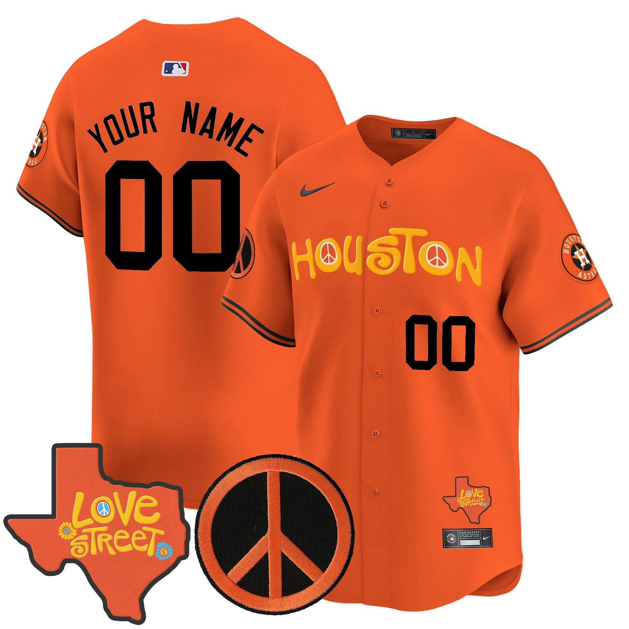 Camisa MLB Love Street & Peace Sign Patch Vapor Premier Limited Jersey V2