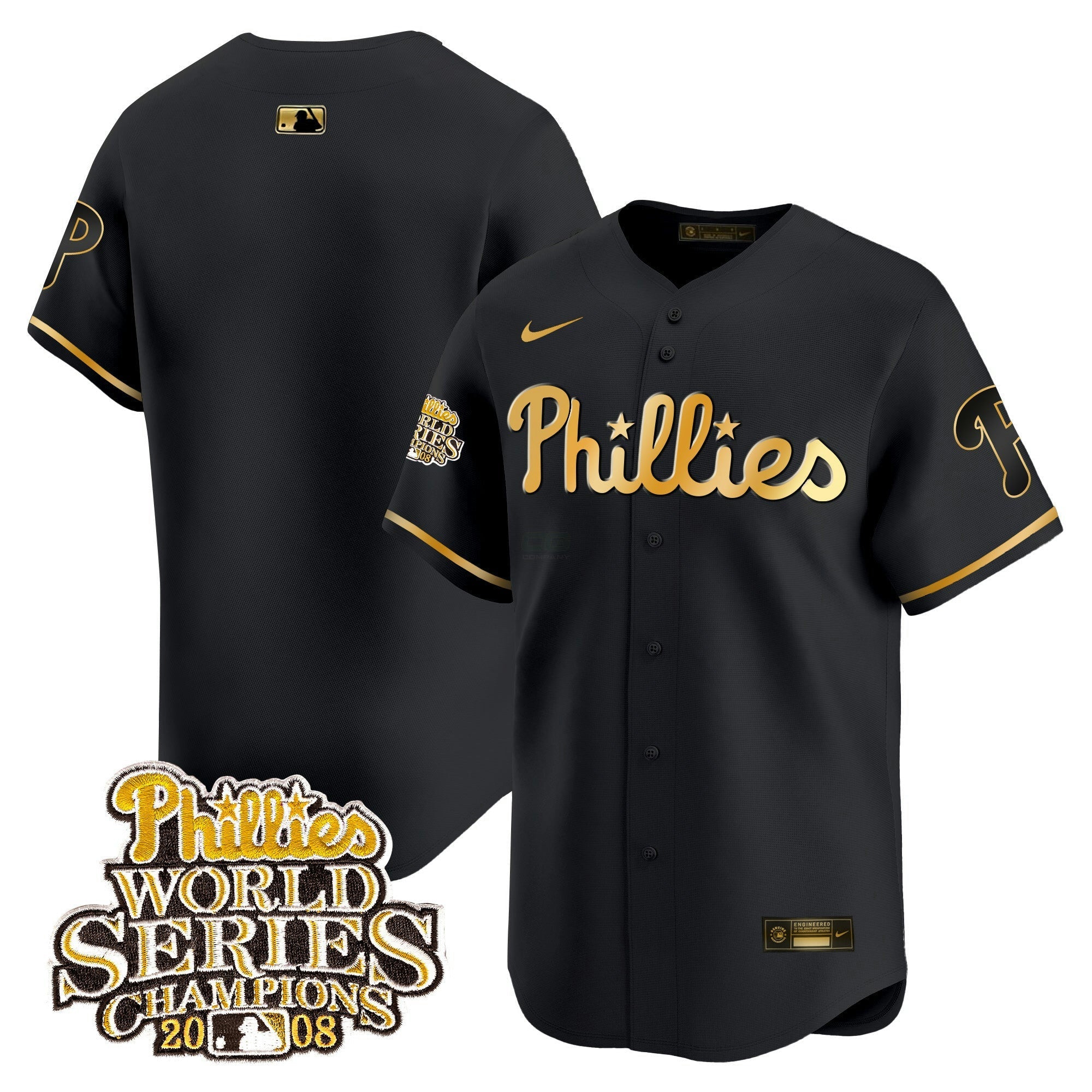 Camisa MLB Men’s 2008 World Series Champions Patch Vapor Premier Limited Jersey