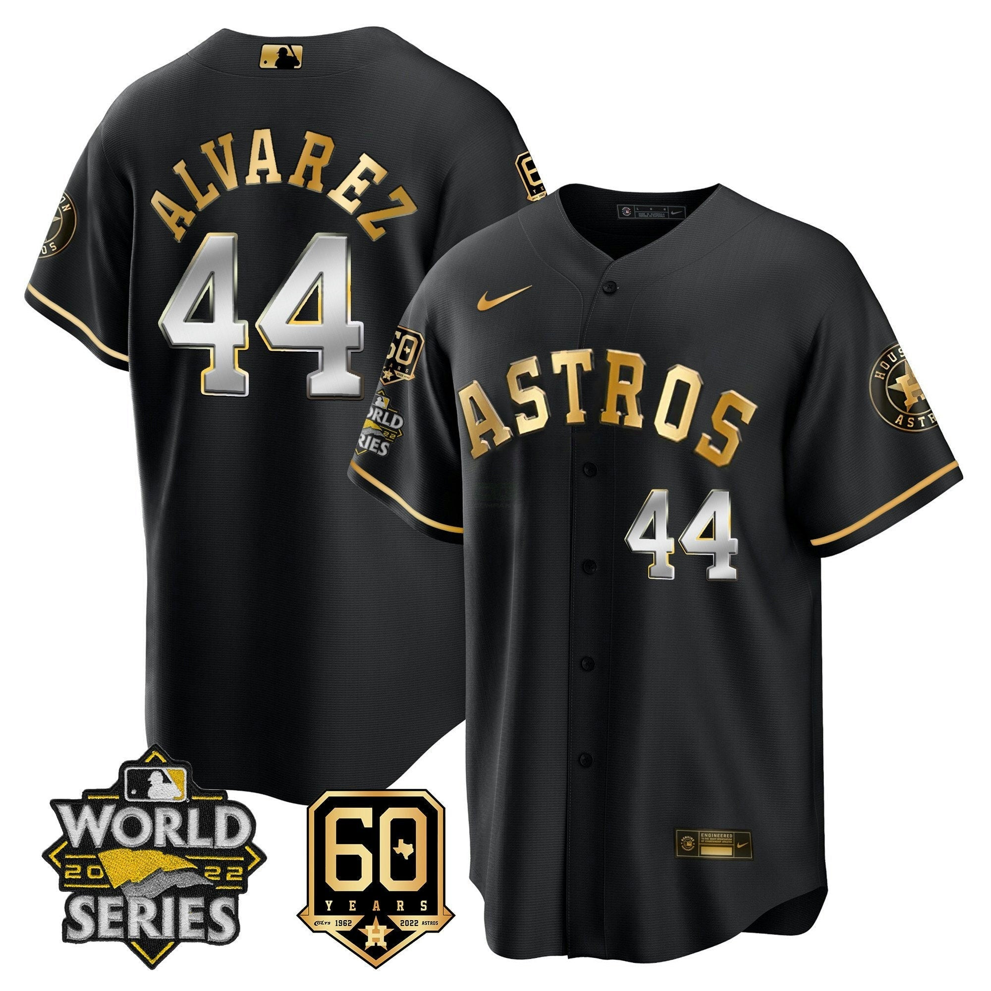 Camisa MLB Men’s 2022 World Series & 60th Patch Jersey