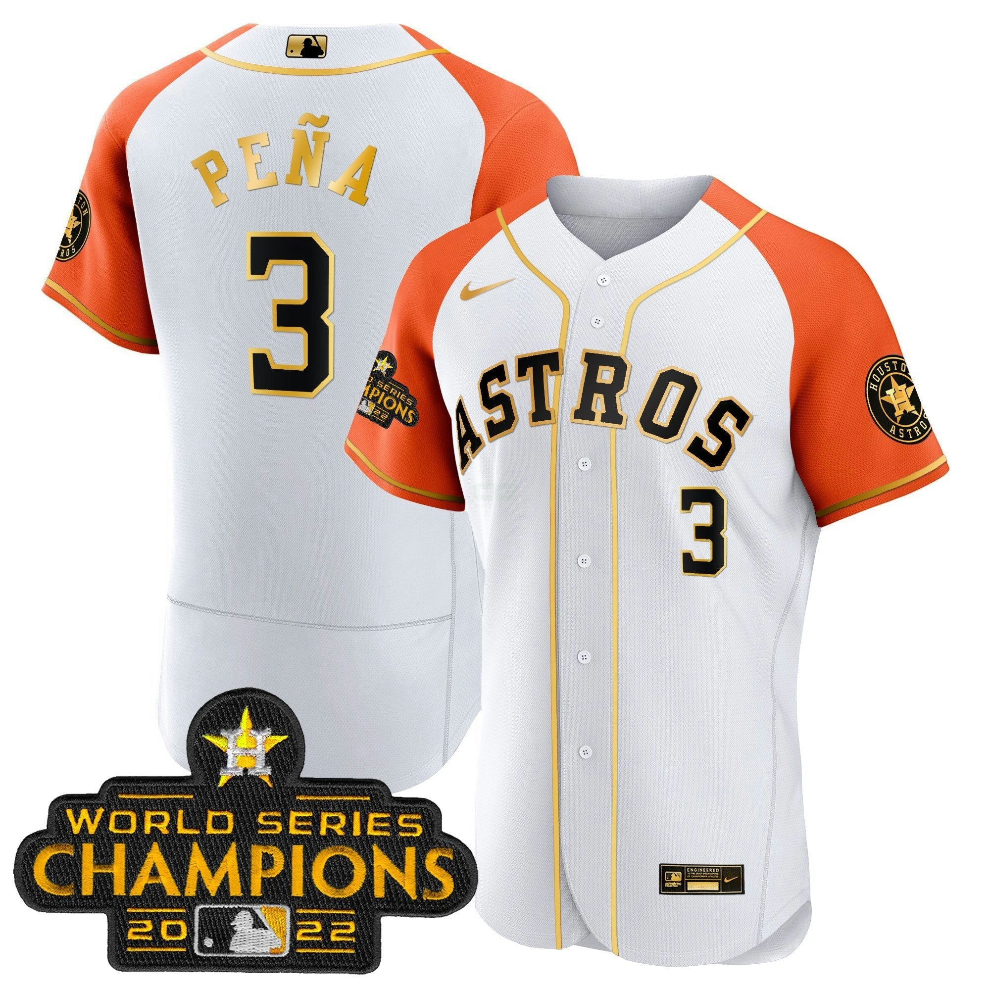 Camisa MLB Men’s 2023 Dourada Alternativa Flex Base Jersey