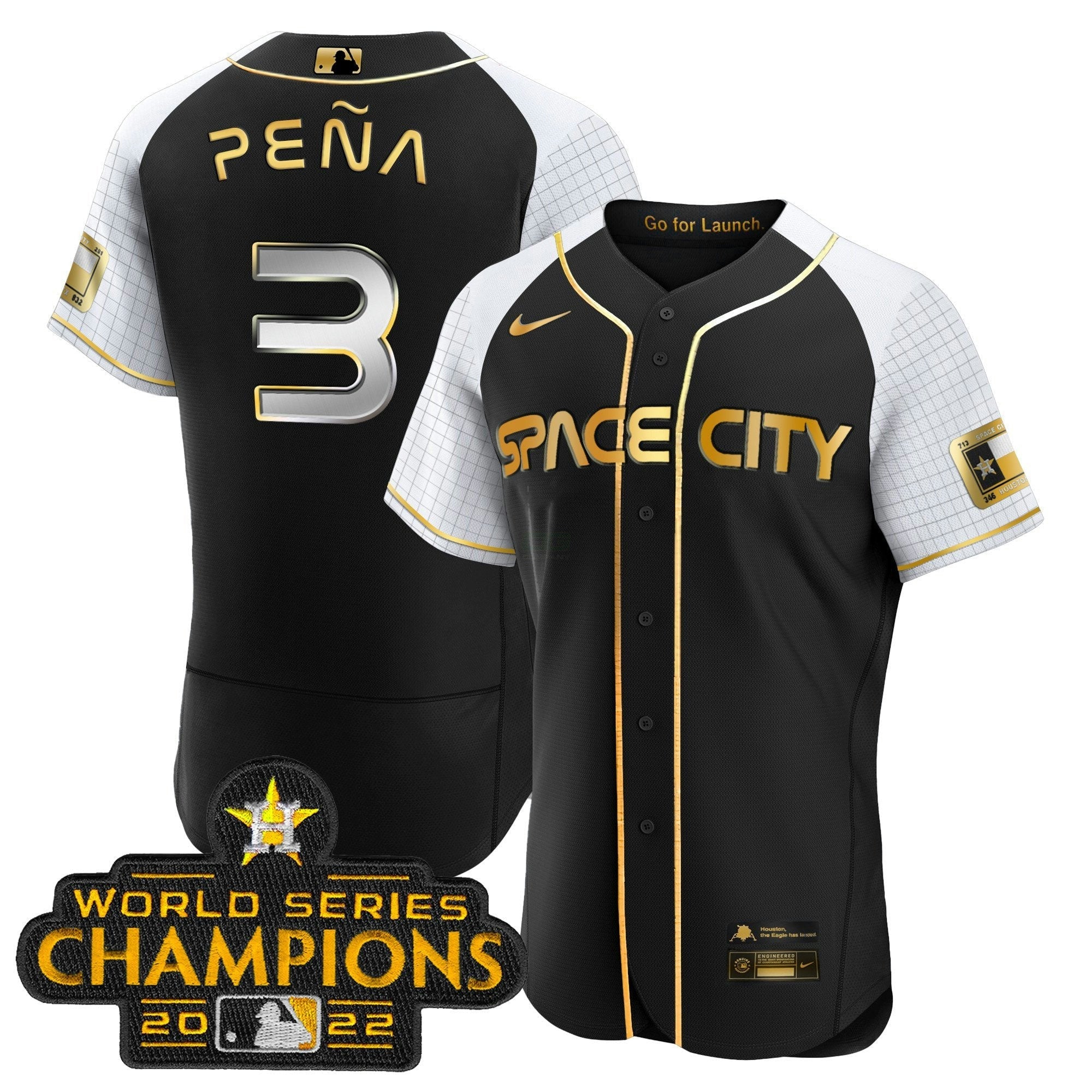 Camisa MLB Men’s 2023 Space City Champions Alternativa Flex Jersey