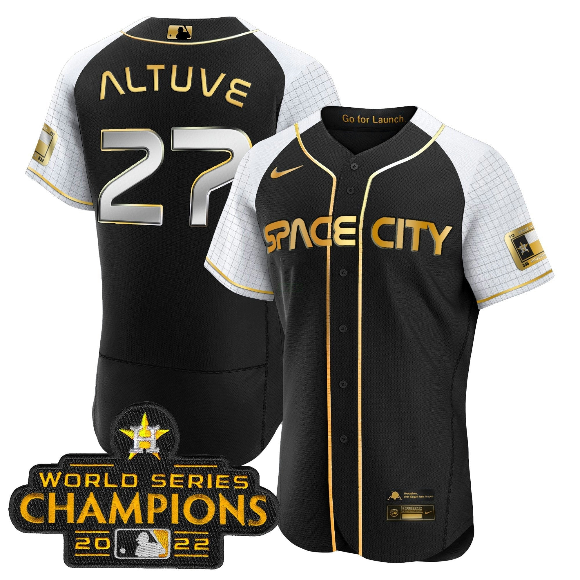 Camisa MLB Men’s 2023 Space City Champions Alternativa Flex Jersey
