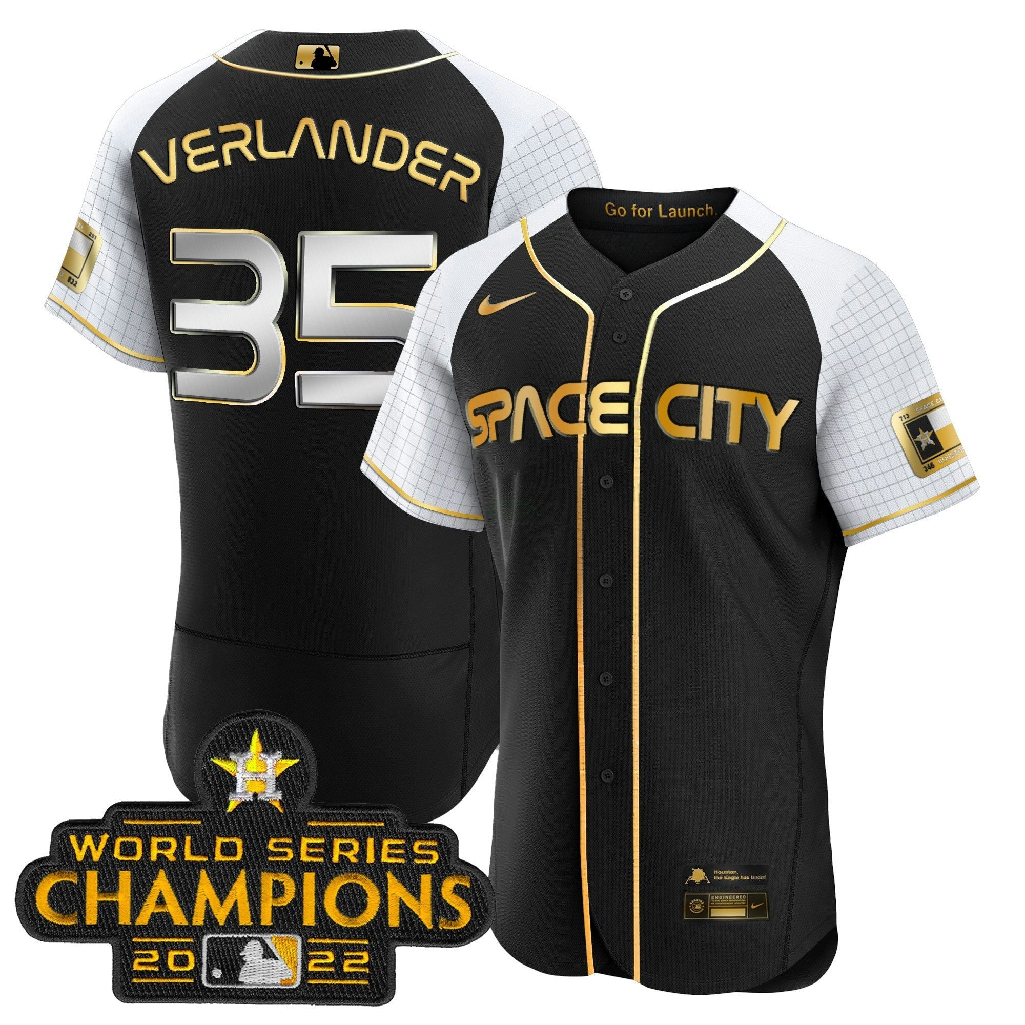 Camisa MLB Men’s 2023 Space City Champions Alternativa Flex Jersey