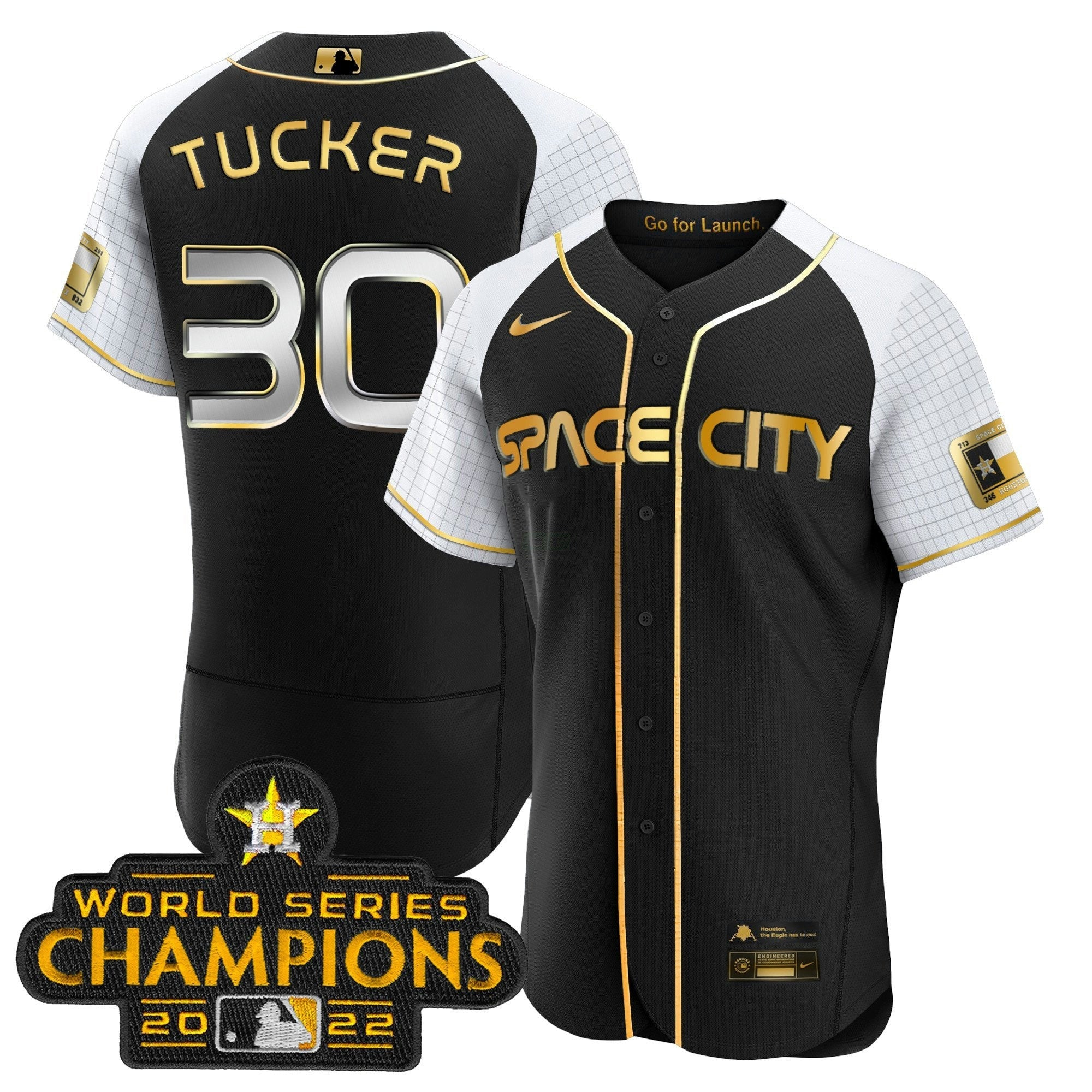 Camisa MLB Men’s 2023 Space City Champions Alternativa Flex Jersey