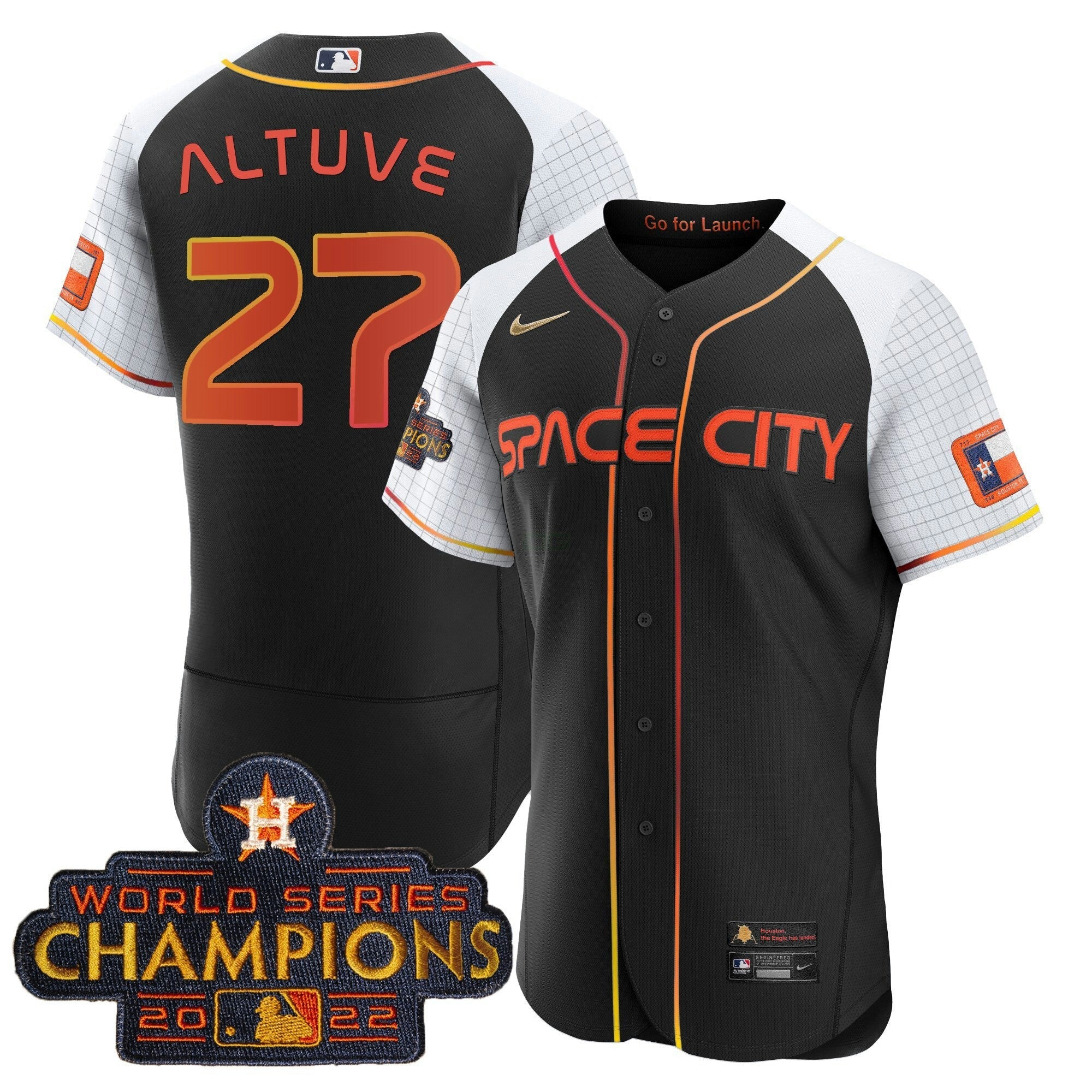 Camisa MLB Men’s 2023 Space City Champions Alternativa Flex Jersey