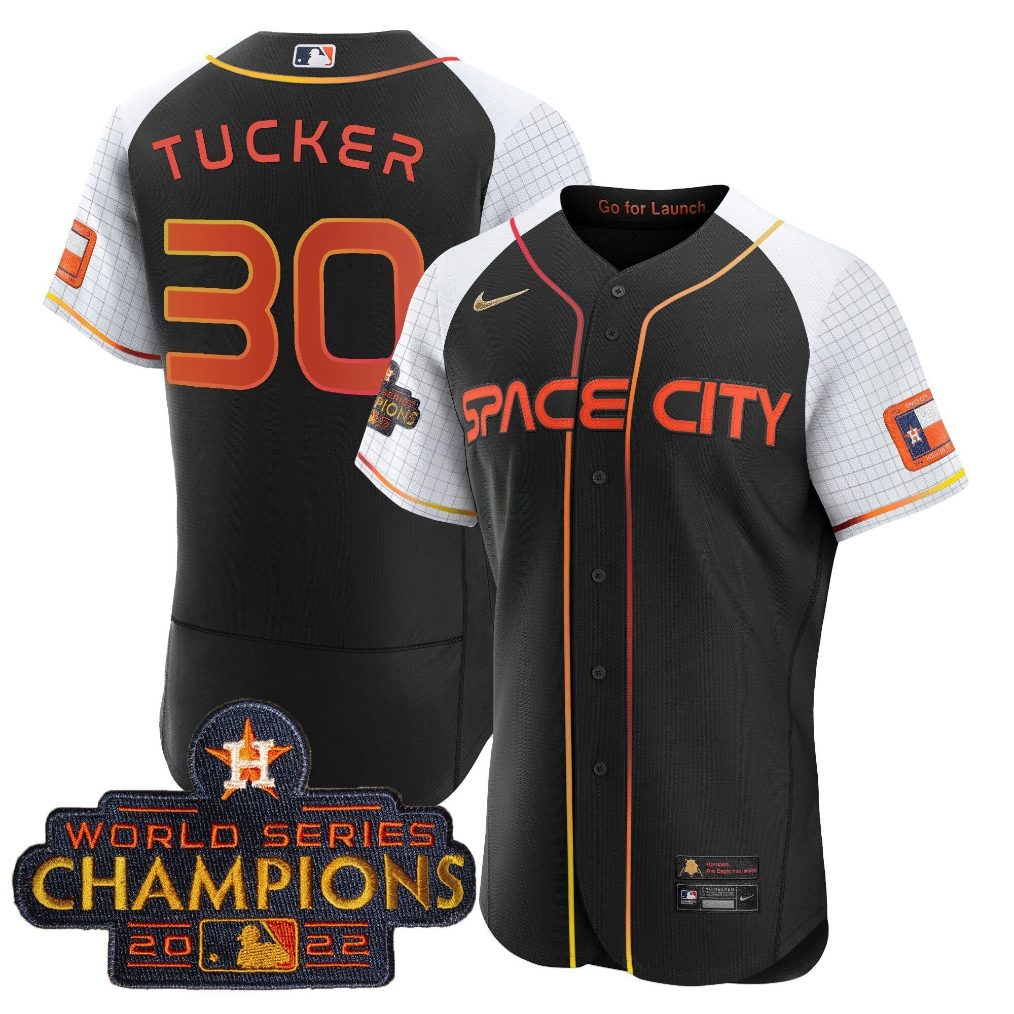 Camisa MLB Men’s 2023 Space City Champions Alternativa Flex Jersey