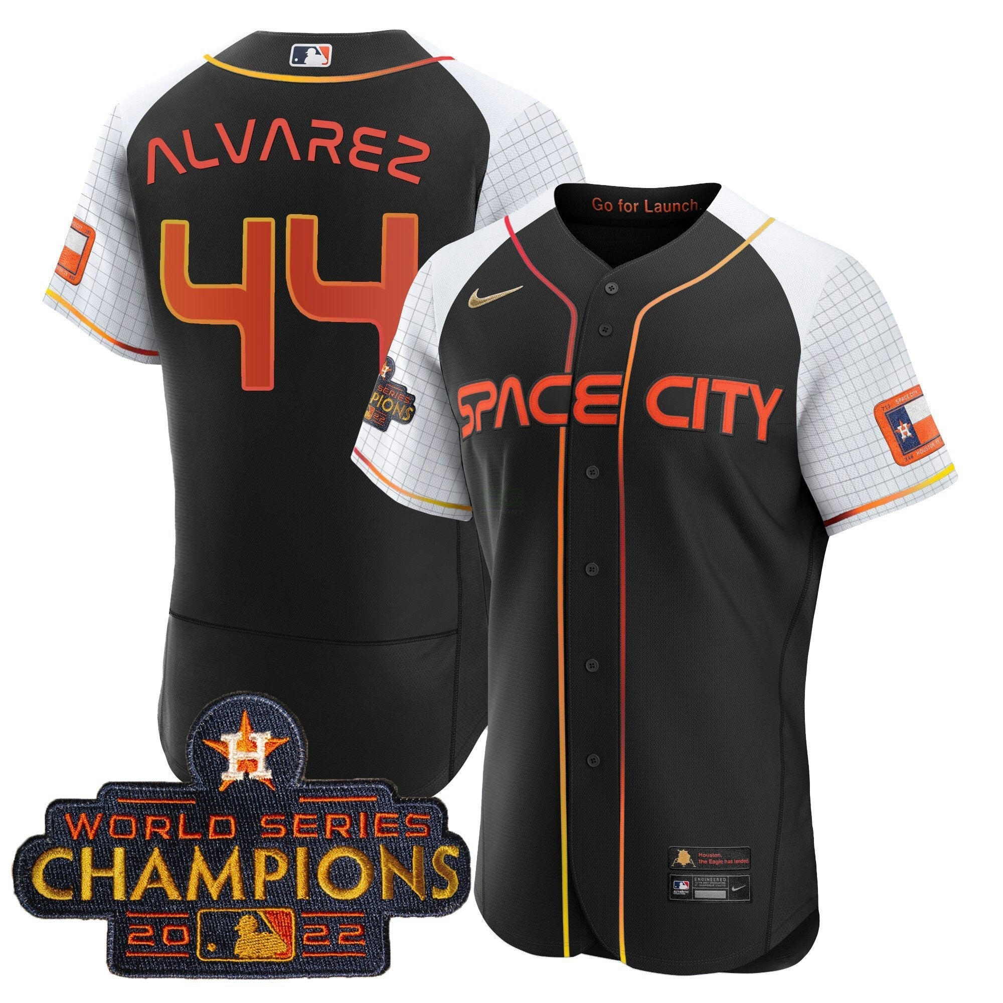 Camisa MLB Men’s 2023 Space City Champions Alternativa Flex Jersey