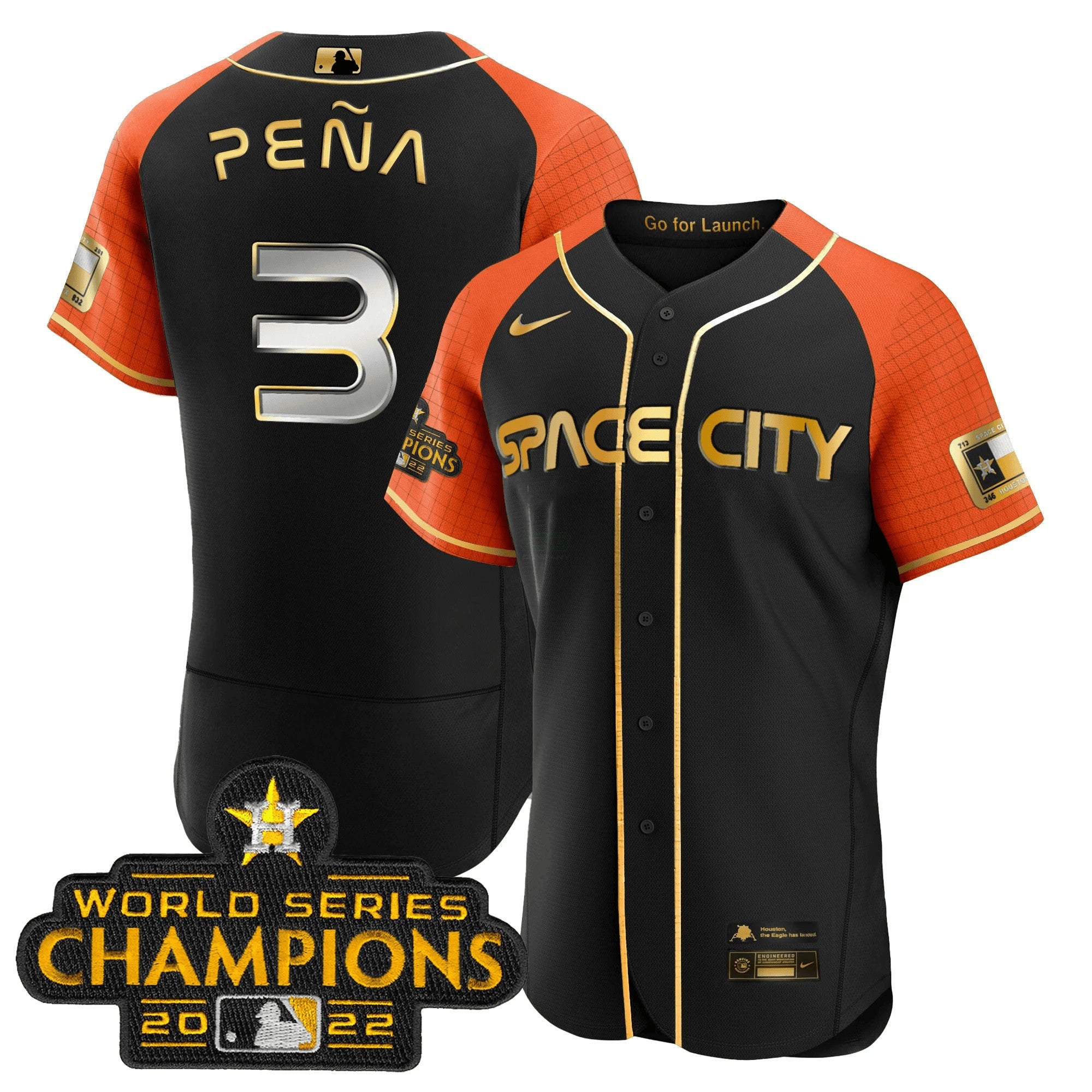 Camisa MLB Men’s 2023 Space City Champions Flex Jersey