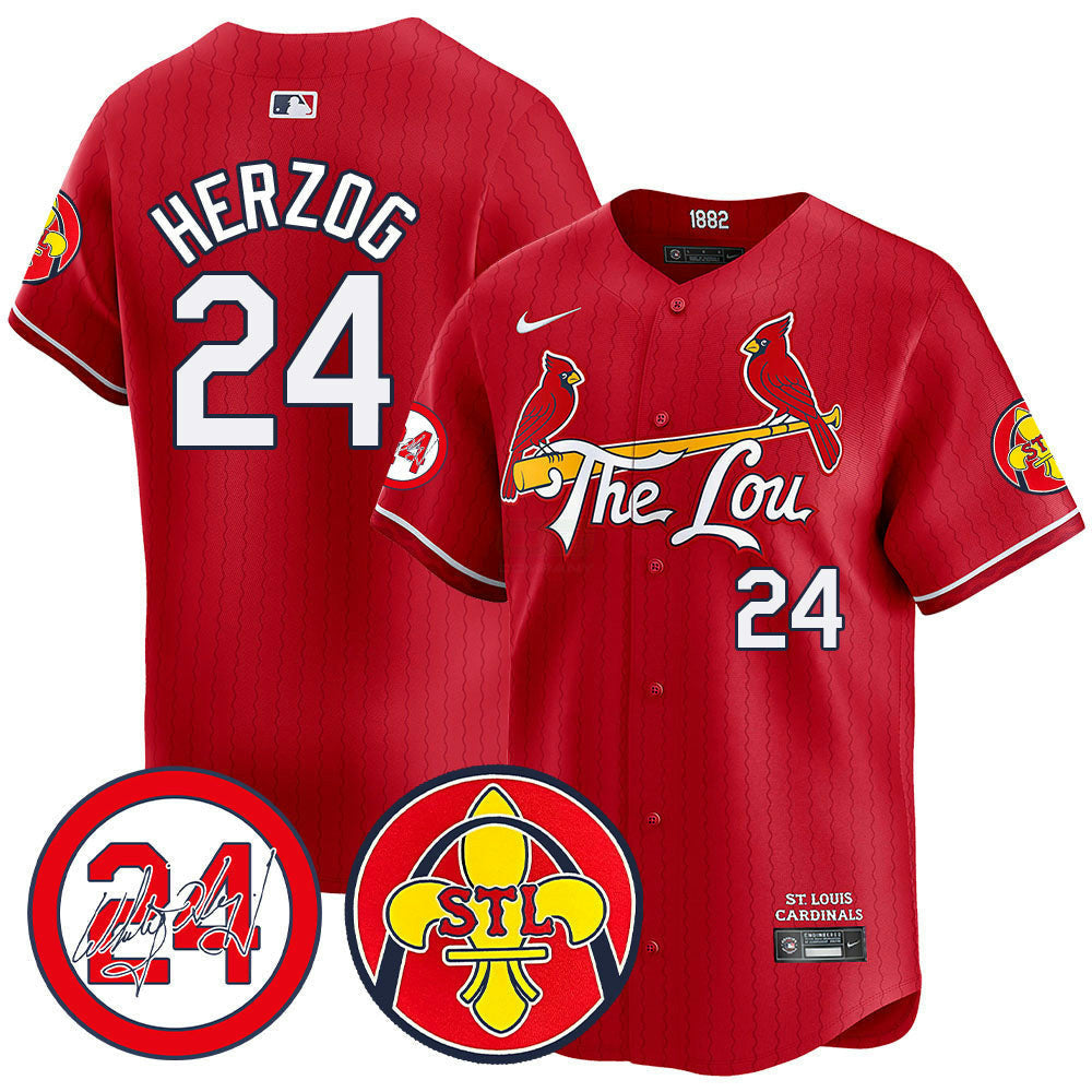 Camisa MLB Men’s 2024 City Connect Whitey Herzog Patch Vapor Premier Limited Jersey V2
