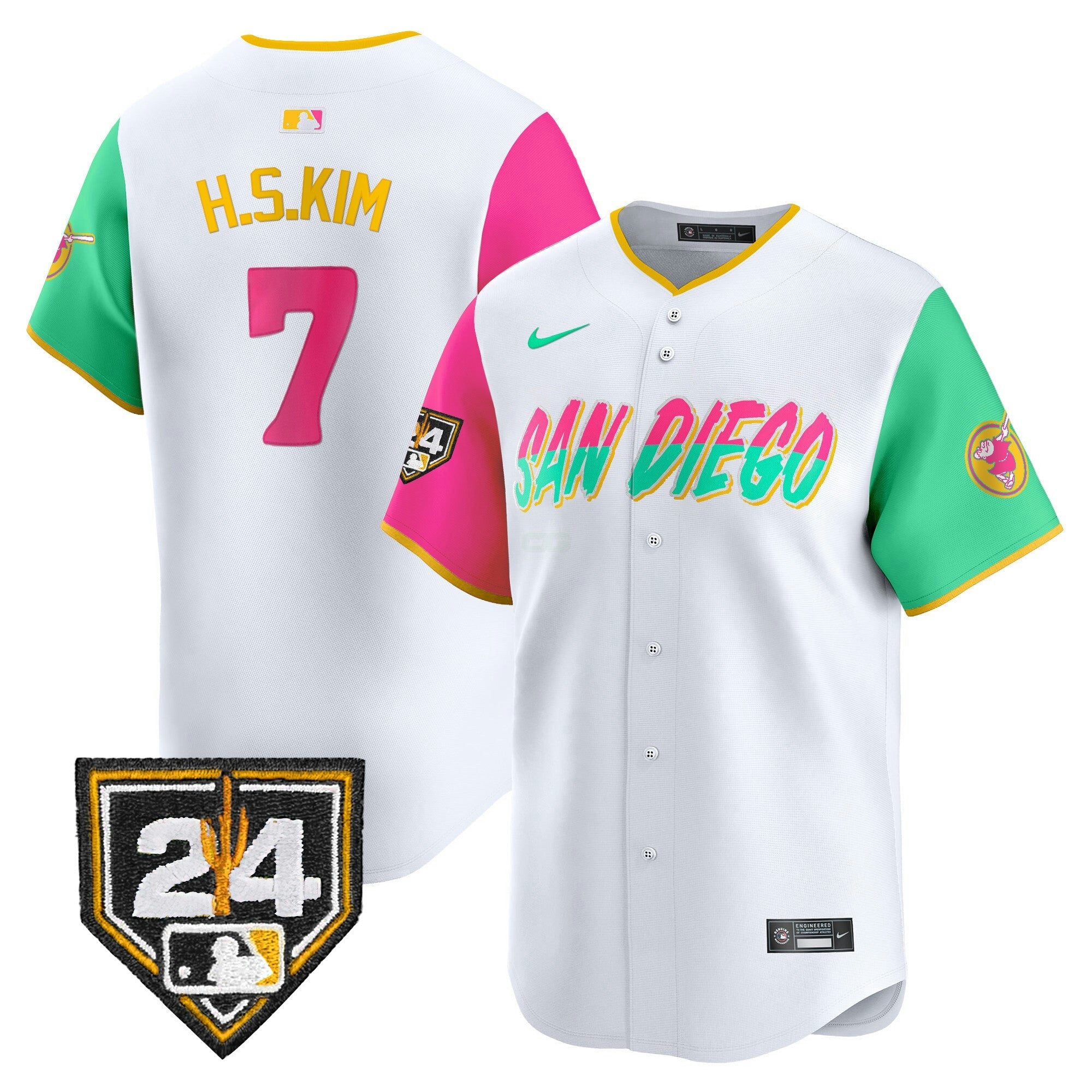 Camisa MLB Men’s 2024 Spring Training Patch Vapor Premier Limited Jersey