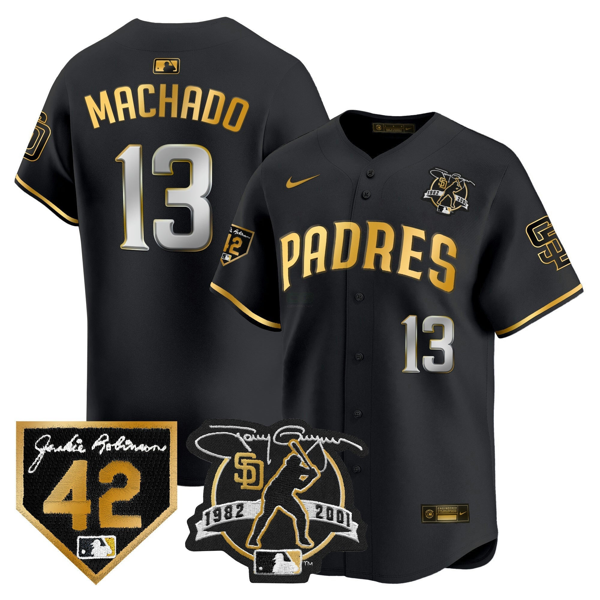 Camisa MLB Men’s 2024 Tony Gwynn & Robinson Patch Vapor Premier Limited Jersey