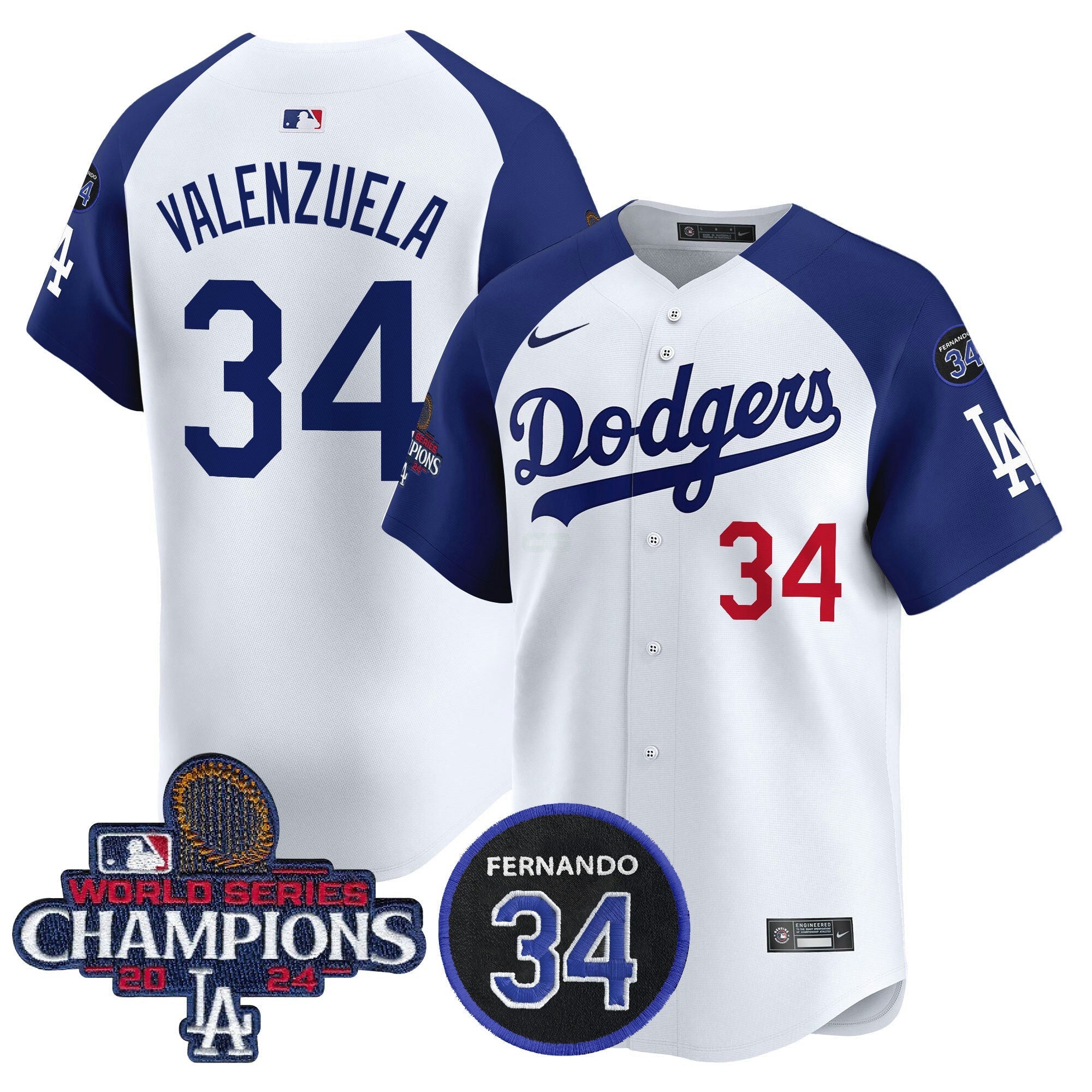 Camisa MLB Men’s 2024 World Series Champions Patch Vapor Premier Limited Jersey V2