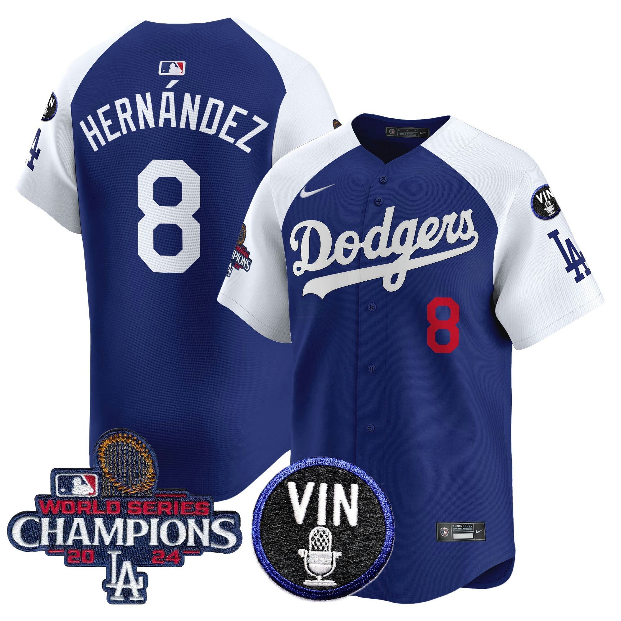 Camisa MLB Men’s 2024 World Series Champions Patch Vapor Premier Limited Jersey V3