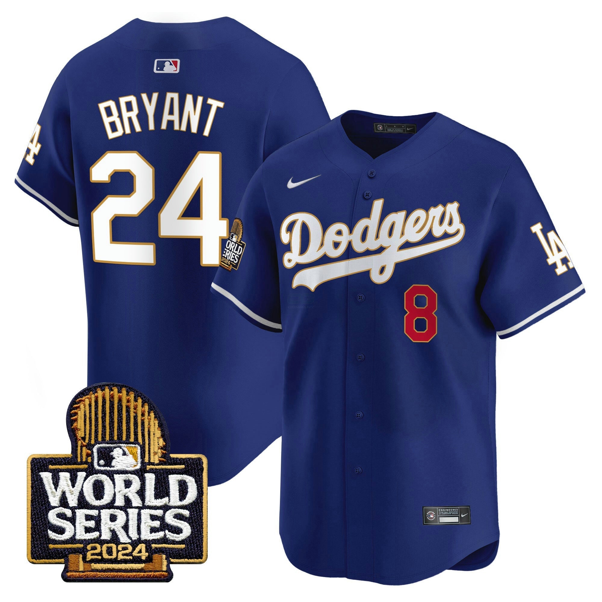 Camisa MLB Men’s 2024 World Series Dourada Trim Vapor Premier Limited Jersey