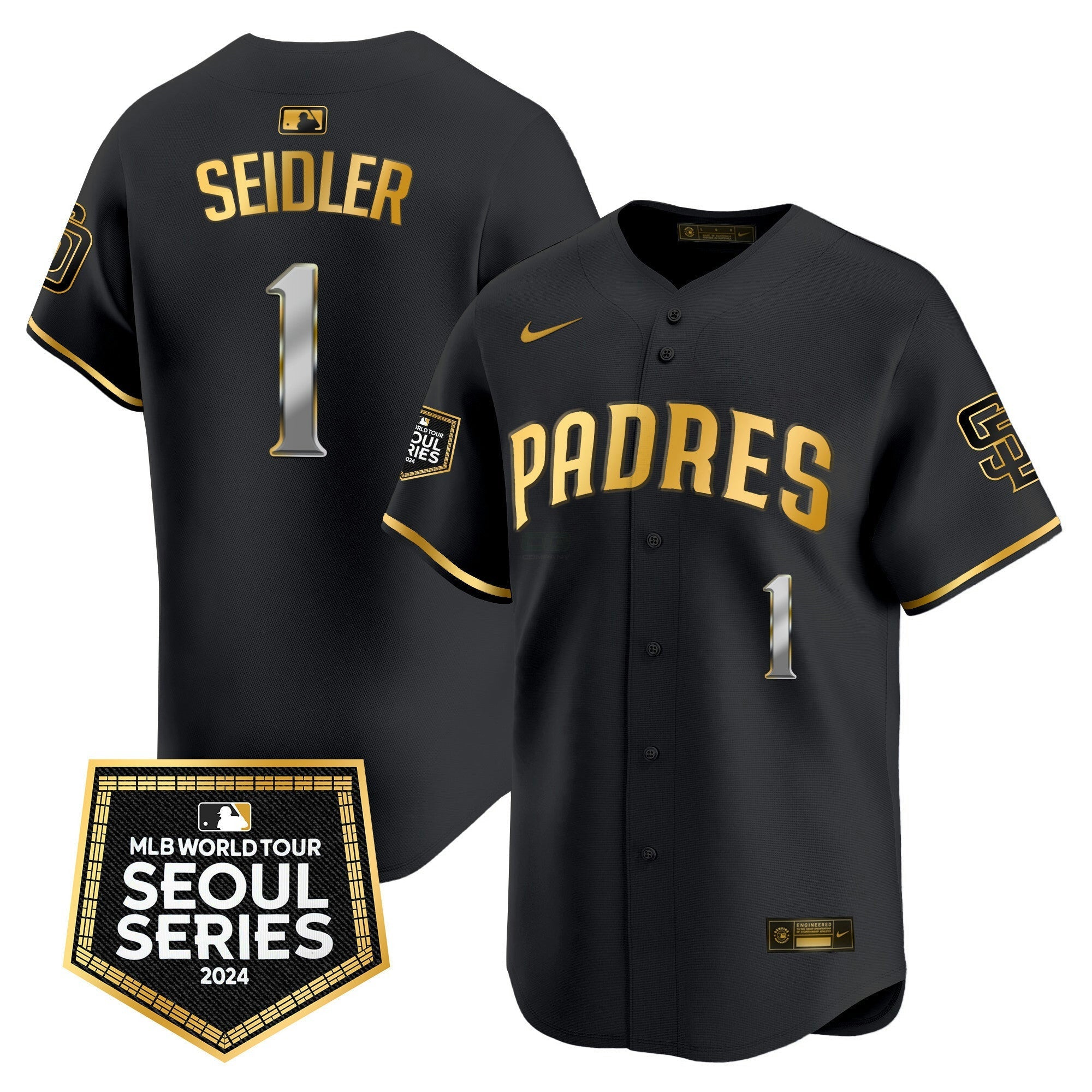 Camisa MLB Men’s 2024 World Tour Seoul Series Patch Vapor Premier Limited Jersey