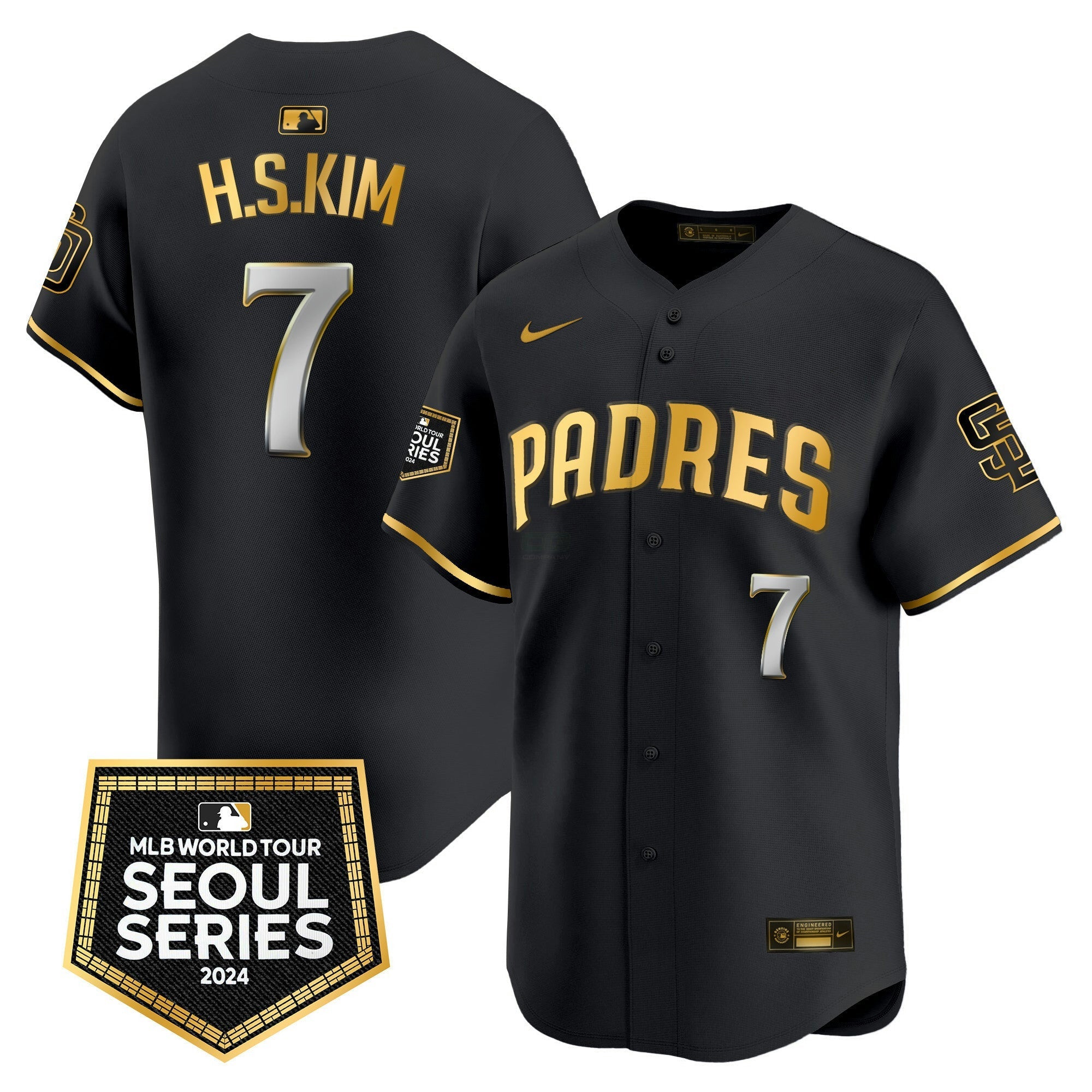 Camisa MLB Men’s 2024 World Tour Seoul Series Patch Vapor Premier Limited Jersey